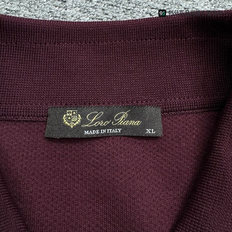 Loro Piana Loro Piana Men's Solid Cotton Blend Long-Sleeve Polo Size US XL / EU 56 / 4 - 1 Thumbnail