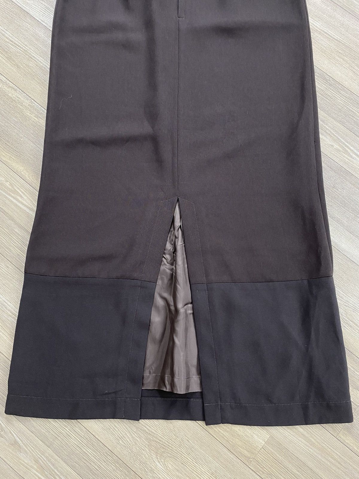 Tricot Comme des Garcons AD1993 Vintage Tricot Comme des Garcons CDG Brown Midi Skirt Size 26" / US 2 / IT 38 - 10 Thumbnail