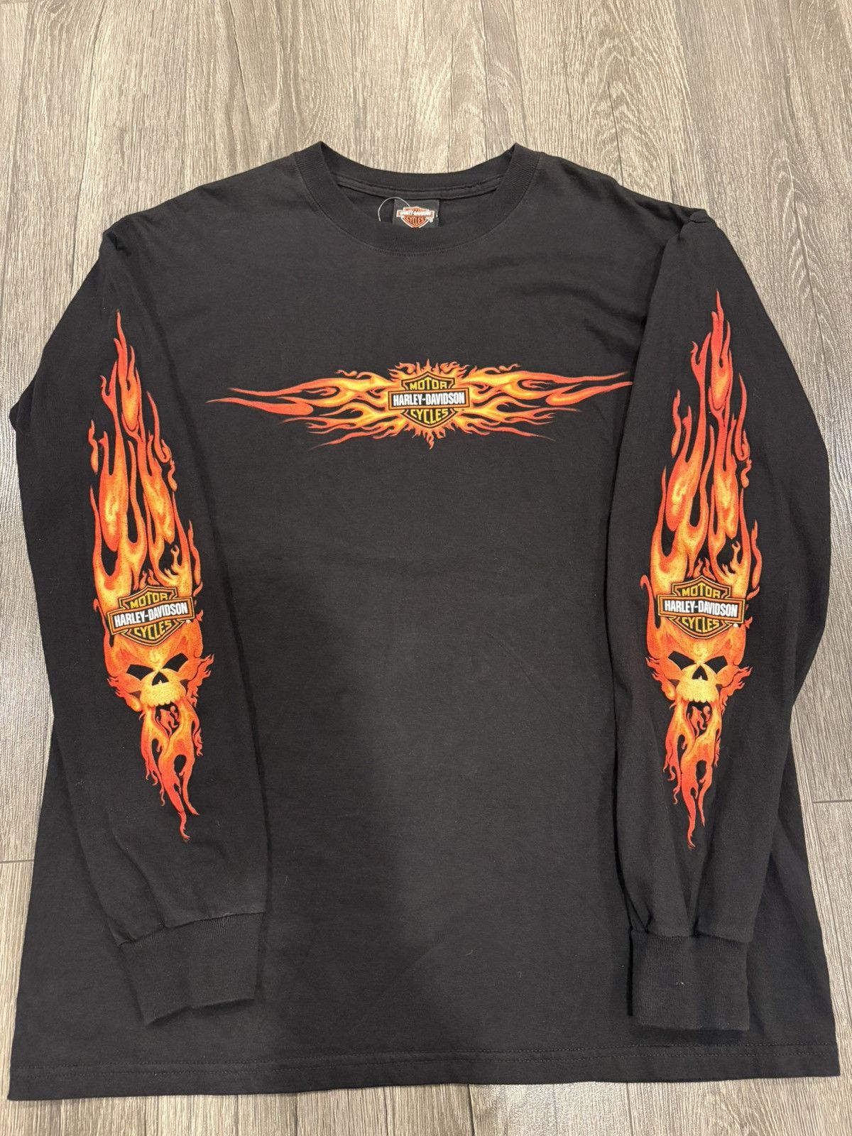 Harley Davidson Harley Davidson long sleeve flames Size US L / EU 52-54 / 3 - 3 Thumbnail