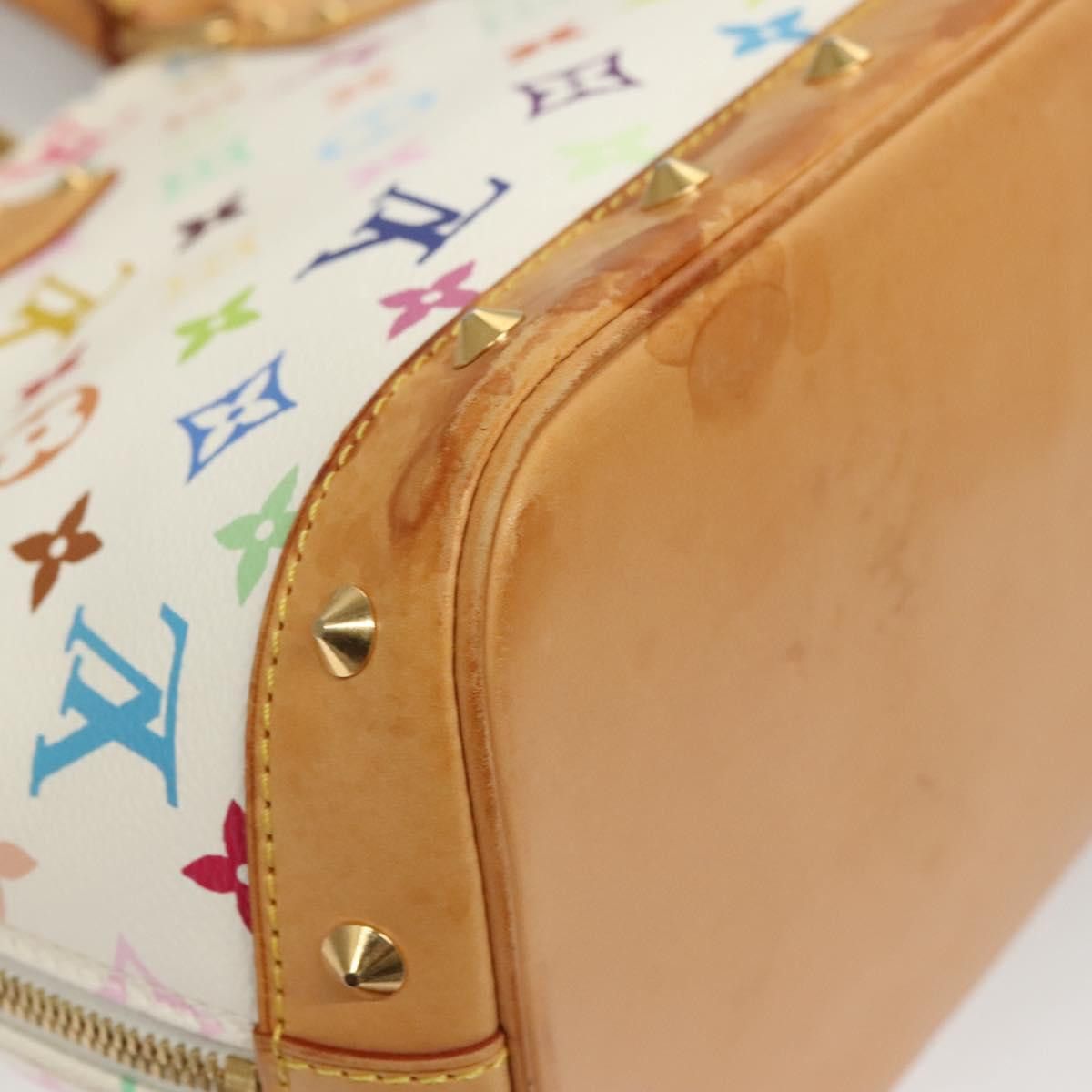 Louis Vuitton LOUIS VUITTON Monogram Multicolor Alma Hand Bag White M92647 Size ONE SIZE - 12 Thumbnail