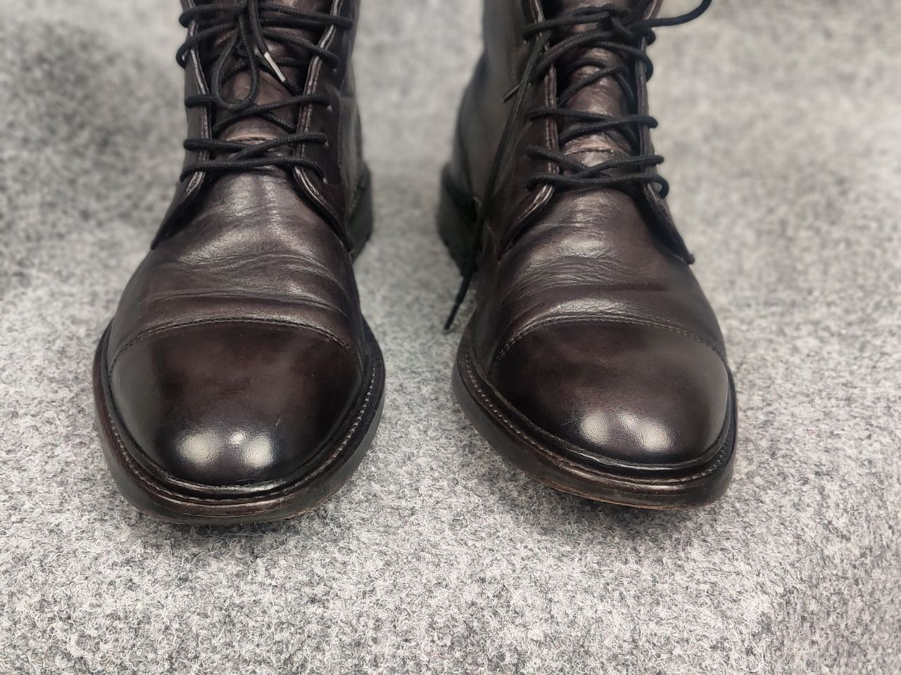 Oliver Sweeney Oliver Sweeney Dark Brown Calf Leather Derby Combat Boots Size US 10.5 / EU 43-44 - 5 Thumbnail