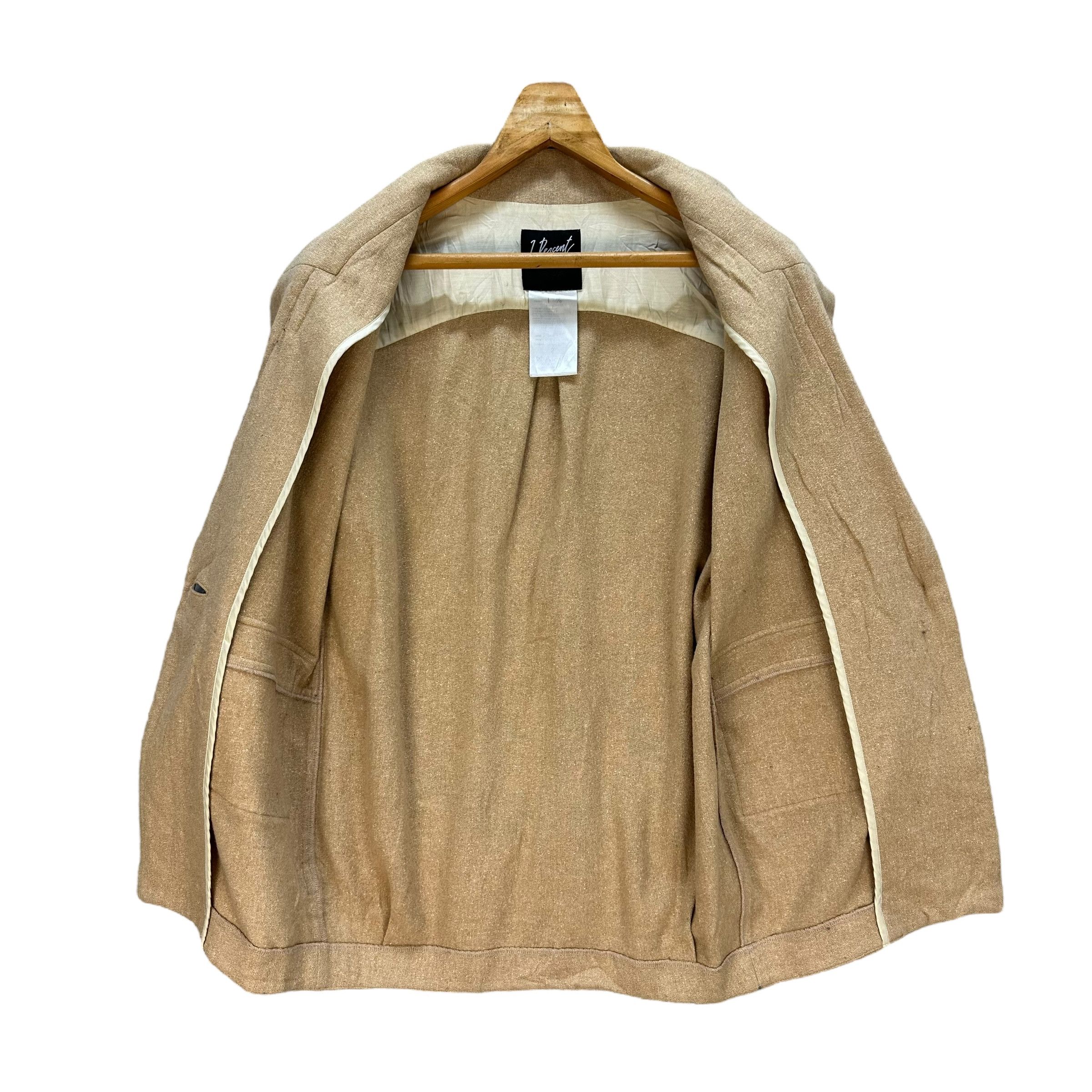 Japanese Brand 1. PERCENT 1% Made in Japan Wool Nylon Jacket #A45-1070 Size M / US 6-8 / IT 42-44 - 6 Thumbnail