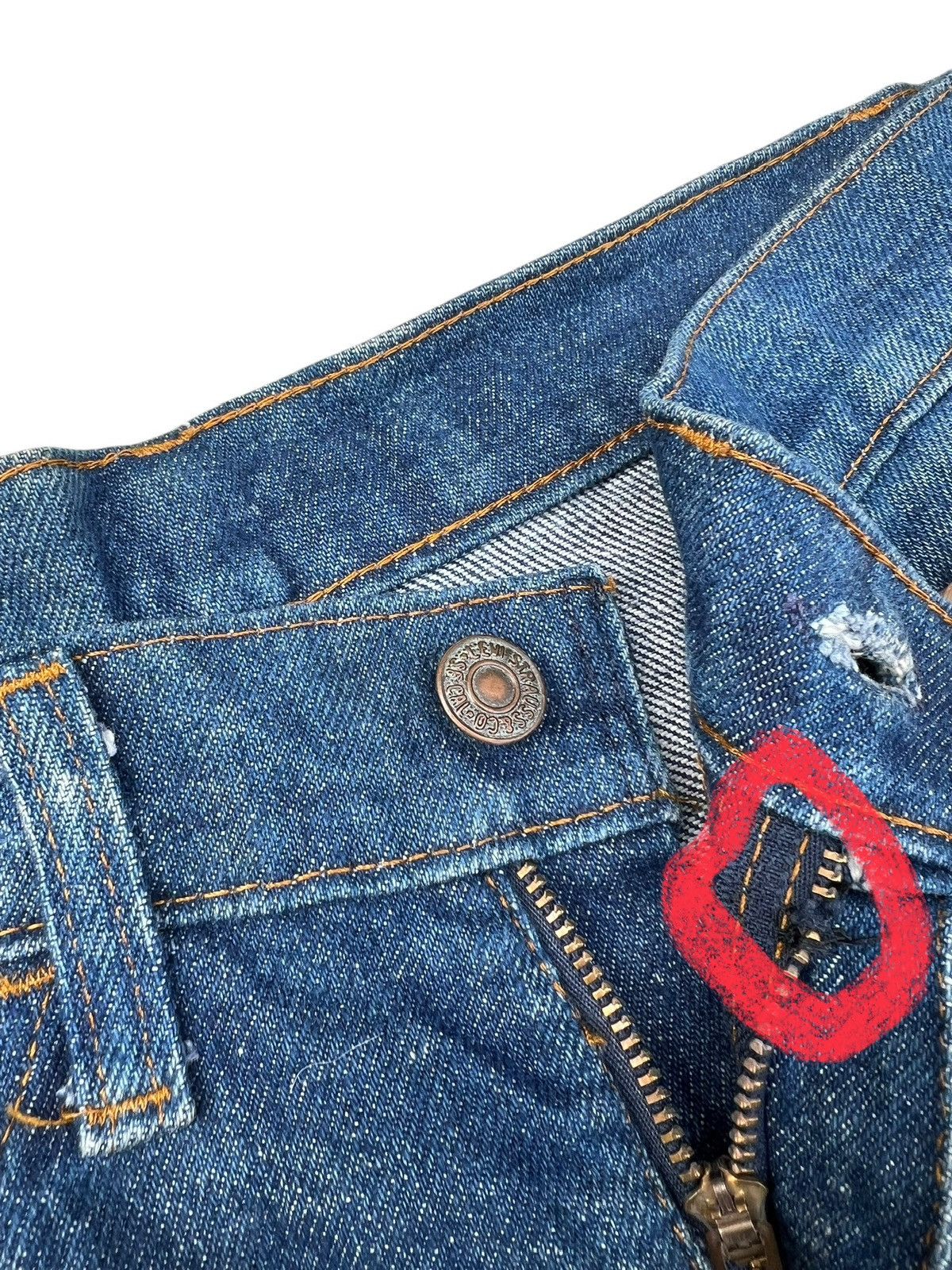 Levi's Dirty Mud Vintage 80s Levi’s 684 Denim Super Flare Jeans Size US 29 - 6 Thumbnail