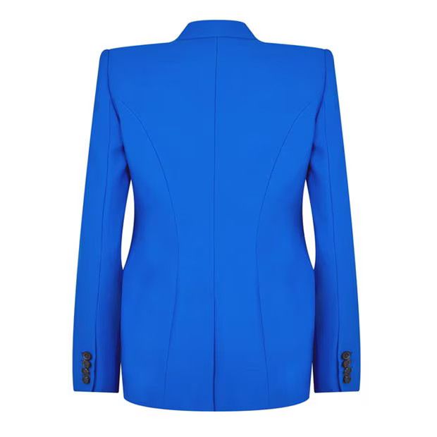 Alexander McQueen o1g2r1mq0824 Double Breasted Wool Jackets in Blue Size XS / US 0-2 / IT 36-38 - 2 Thumbnail
