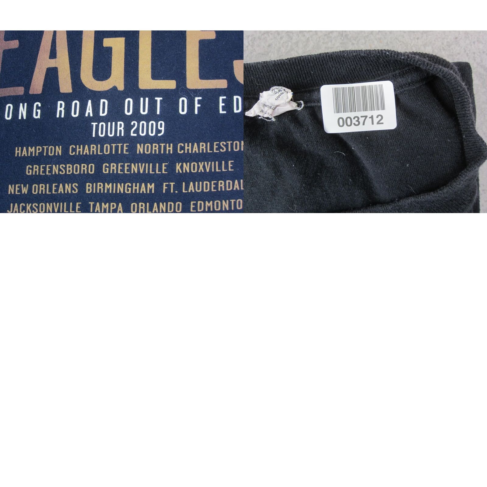 Anvil VINTAGE Eagle Shirt Mens 2X Black Long Road Out of Eden 2009 Concert Tour Y2K Size US XXL / EU 58 / 5 - 9 Thumbnail