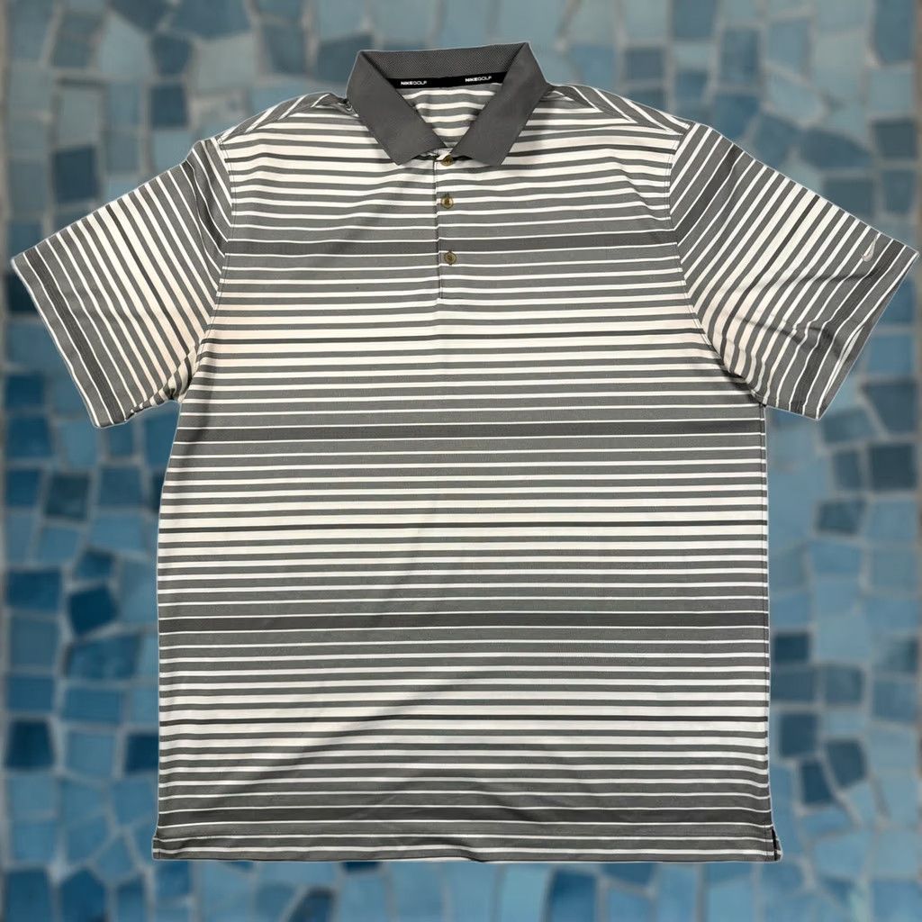 Nike Nike Golf Polo Mens XXL Wicking Lightweight Stretch Breatheable Striped Size US XXL / EU 58 / 5 - 1 Thumbnail