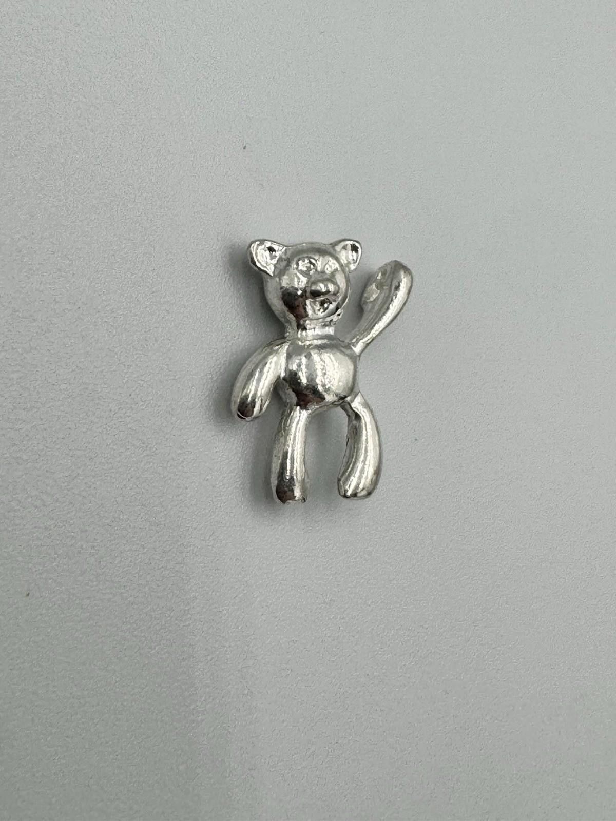 Designer Sterling Silver Teddy Bear Charm Pendant Kids Children .925 Size ONE SIZE - 1 Thumbnail