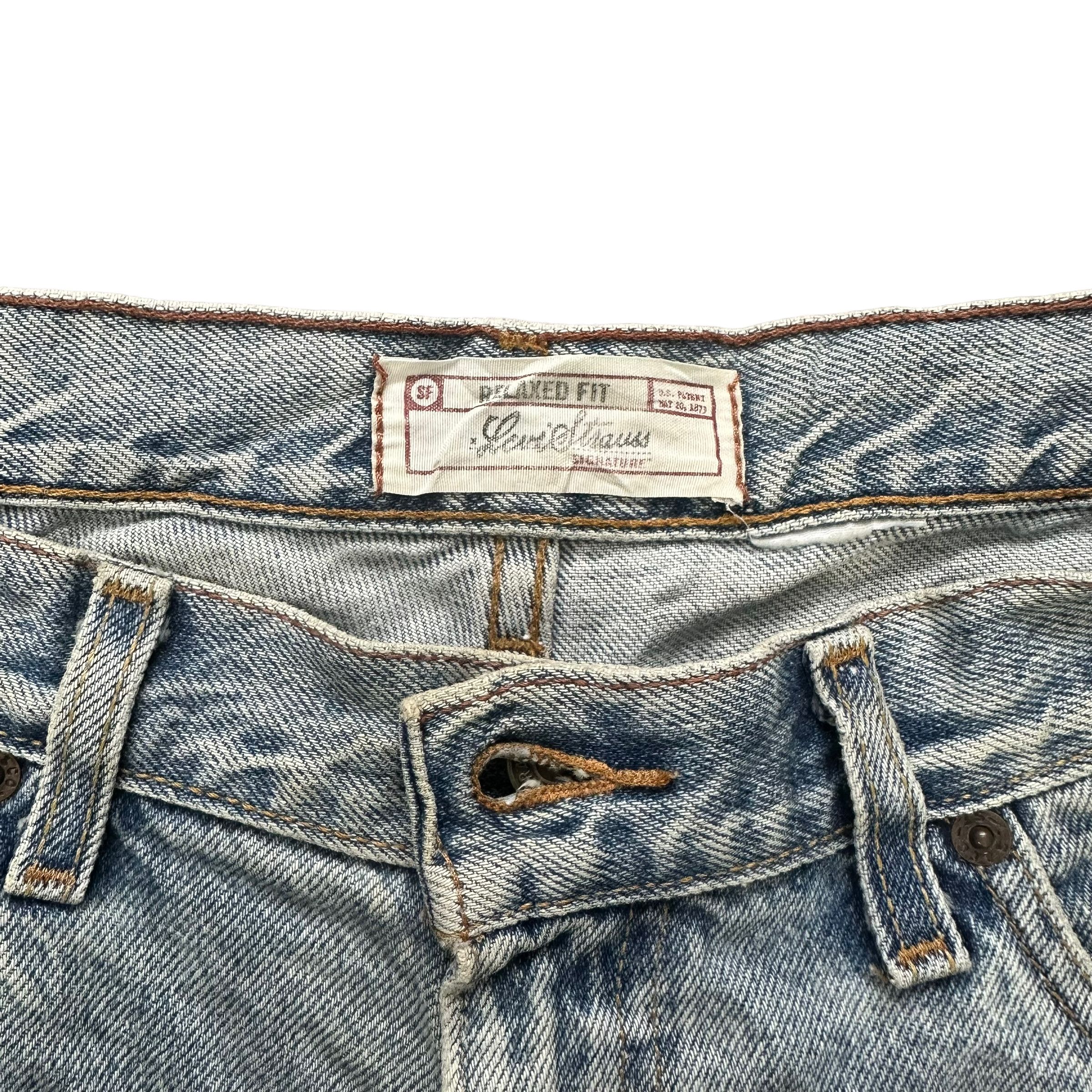 Levi's VINTAGE TRASHED LEVIS STRAUSS SHORT JEANS #8398-007 Size US 35 - 10 Thumbnail