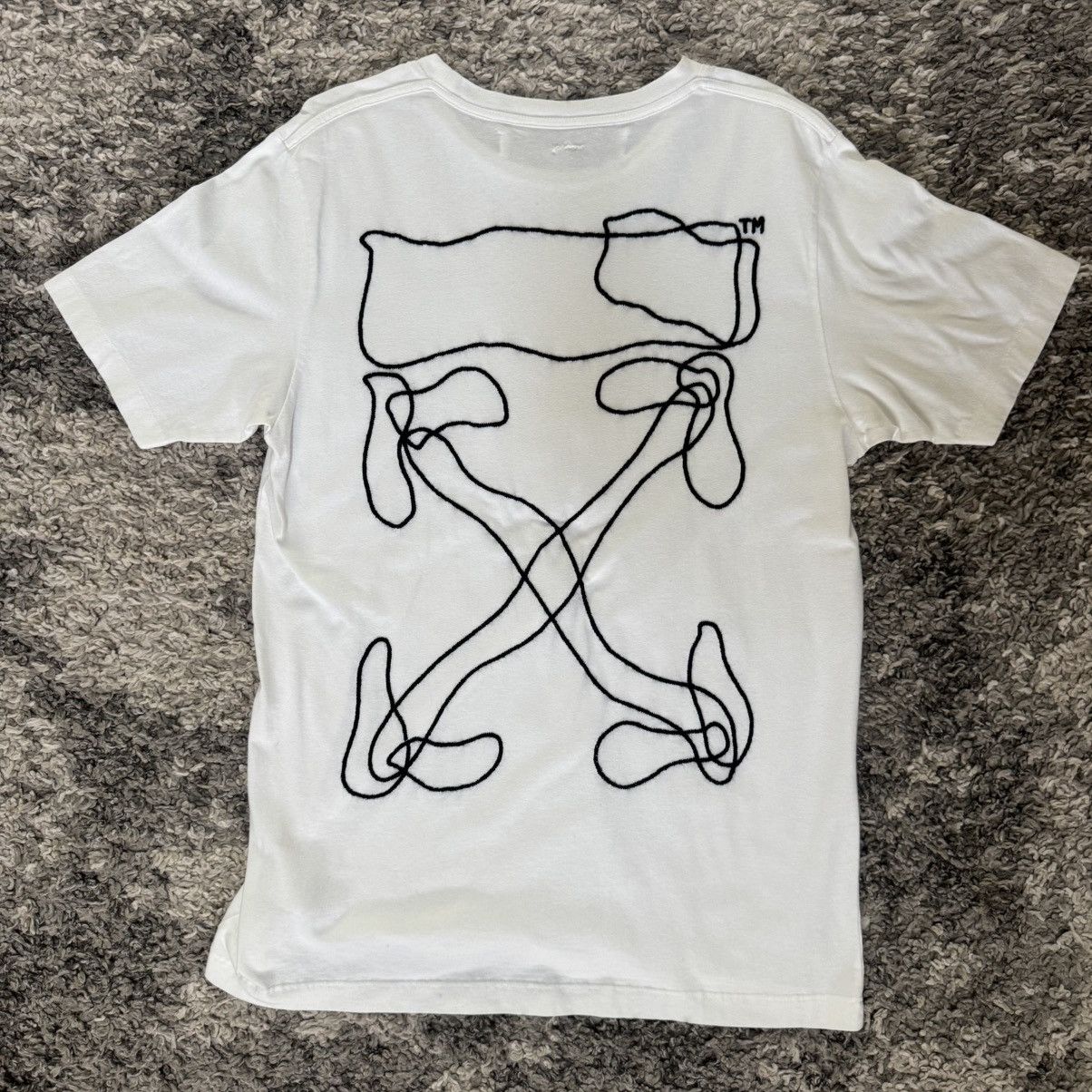 Off-White Off-White Embroidered Logo T-Shirt Size US L / EU 52-54 / 3 - 1 Thumbnail