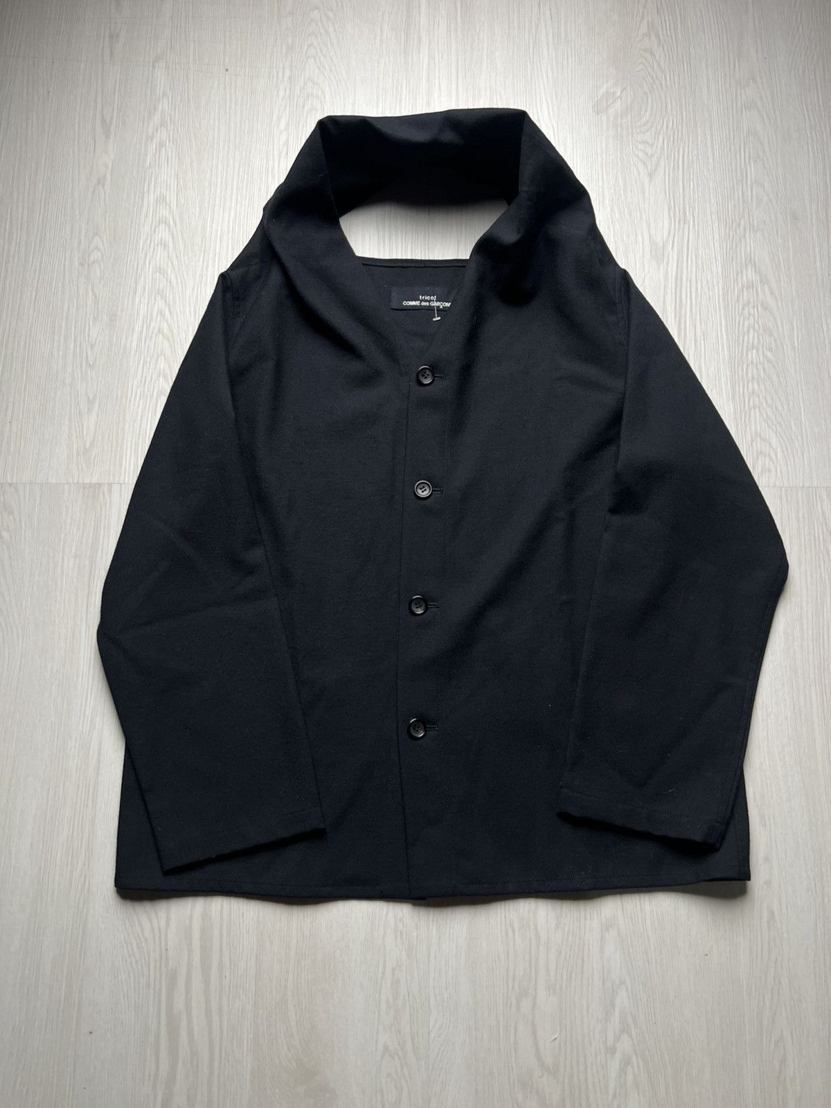 Comme des Garcons AW92 Vintage Tricot Comme des Garcons Black Jacket Size US M / EU 48-50 / 2 - 1 Thumbnail