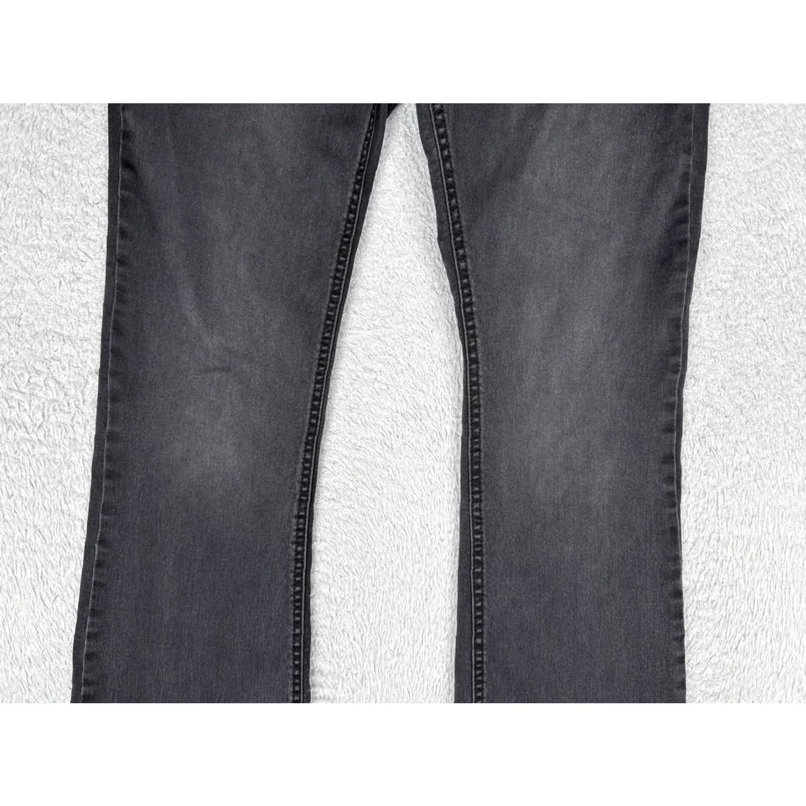 Vintage Natural Reflections Jeans Women 4 Mid Rise Bootcut Denim 28x31 Charcoal Wash 5-Pocket Regular Fit Stretch Slimmer Cotton Blend Blue Womens Boots? Size 27" / US 4 / IT 40 - 3 Thumbnail