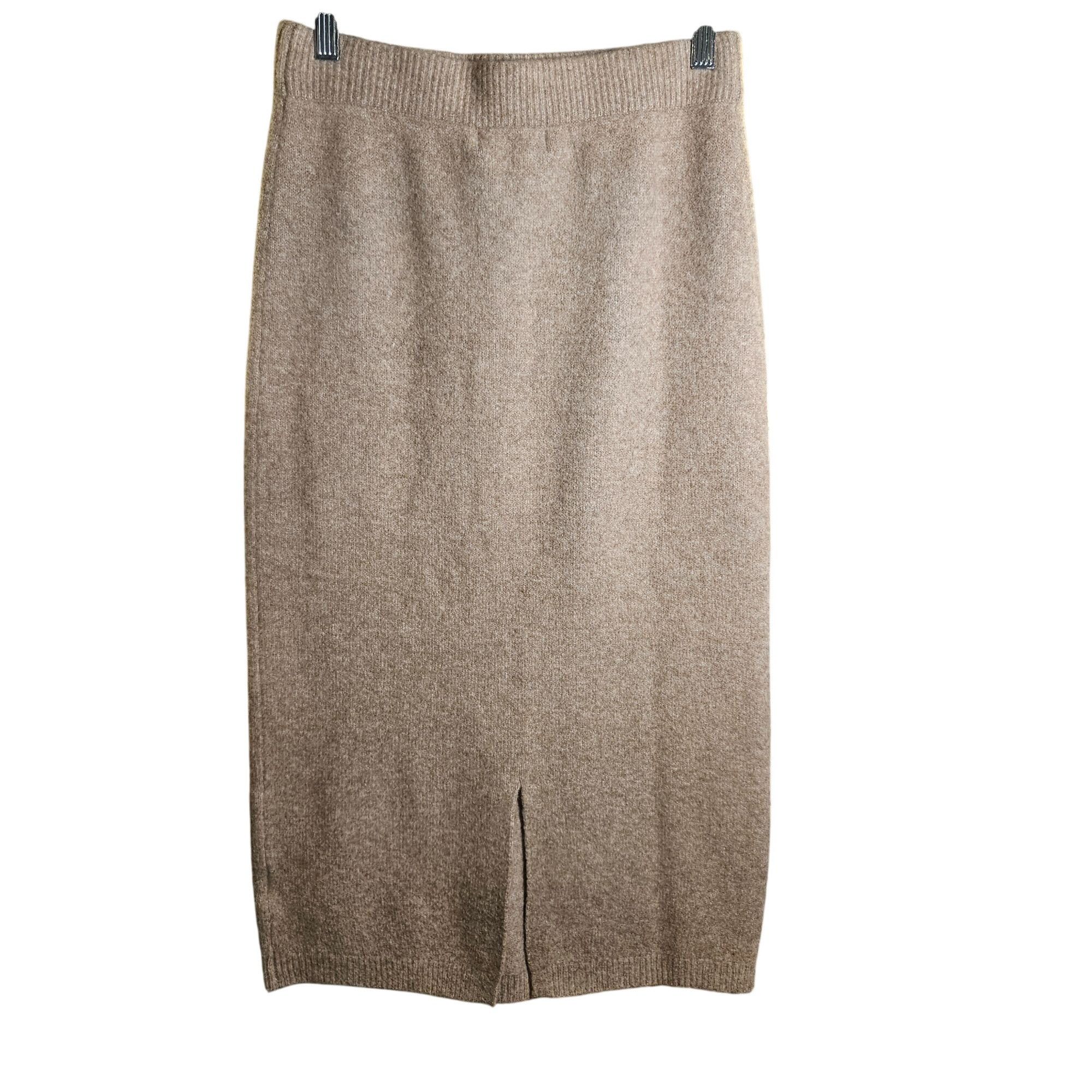 Other Greylin Women’s Taupe Knit Midi Skirt S – Quiet Luxury Soft Size 27" / US 4 / IT 40 - 3 Thumbnail