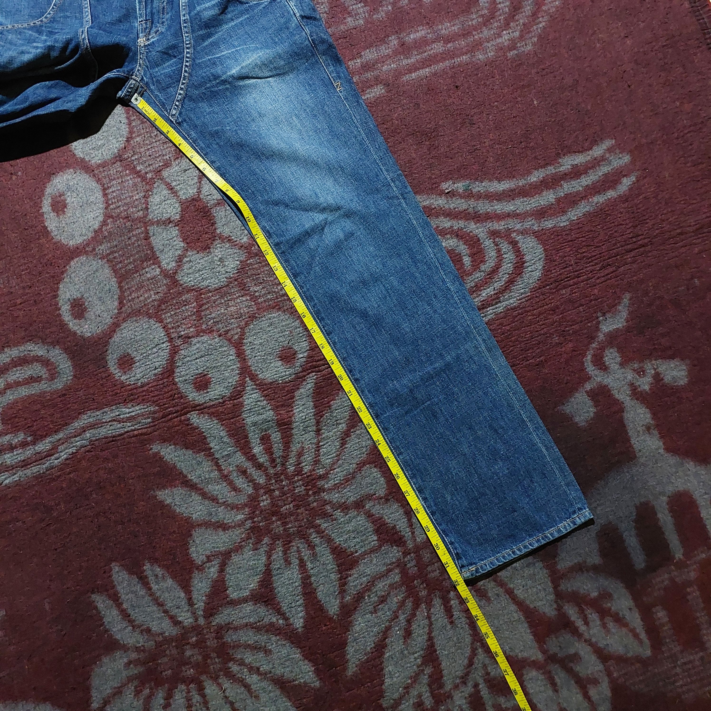 Zucca issey miyake japan blue faded straight jeans