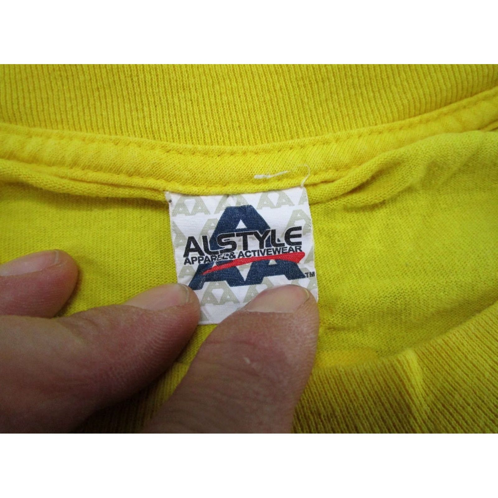 Vintage Monster Jam Trucks T-Shirt Mens Size XL Read Graphic Print 2 Sided Alstyle Cotton Yellow Crew Neck Vintage No Size US XL / EU 56 / 4 - 4 Thumbnail