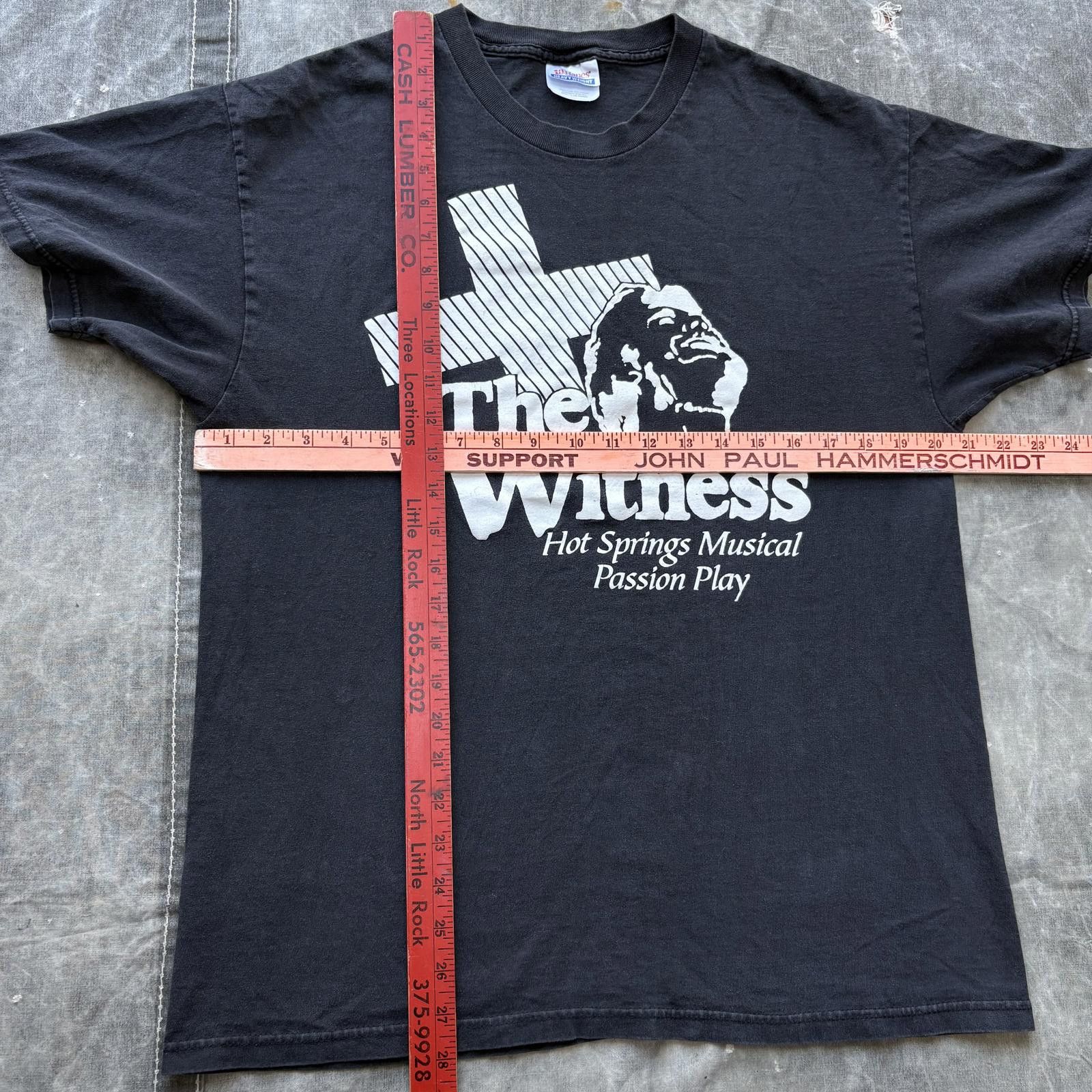 Hanes Vintage 90s Y2K The Witness Jesus Life Giver Religious Shirt Size US L / EU 52-54 / 3 - 5 Thumbnail