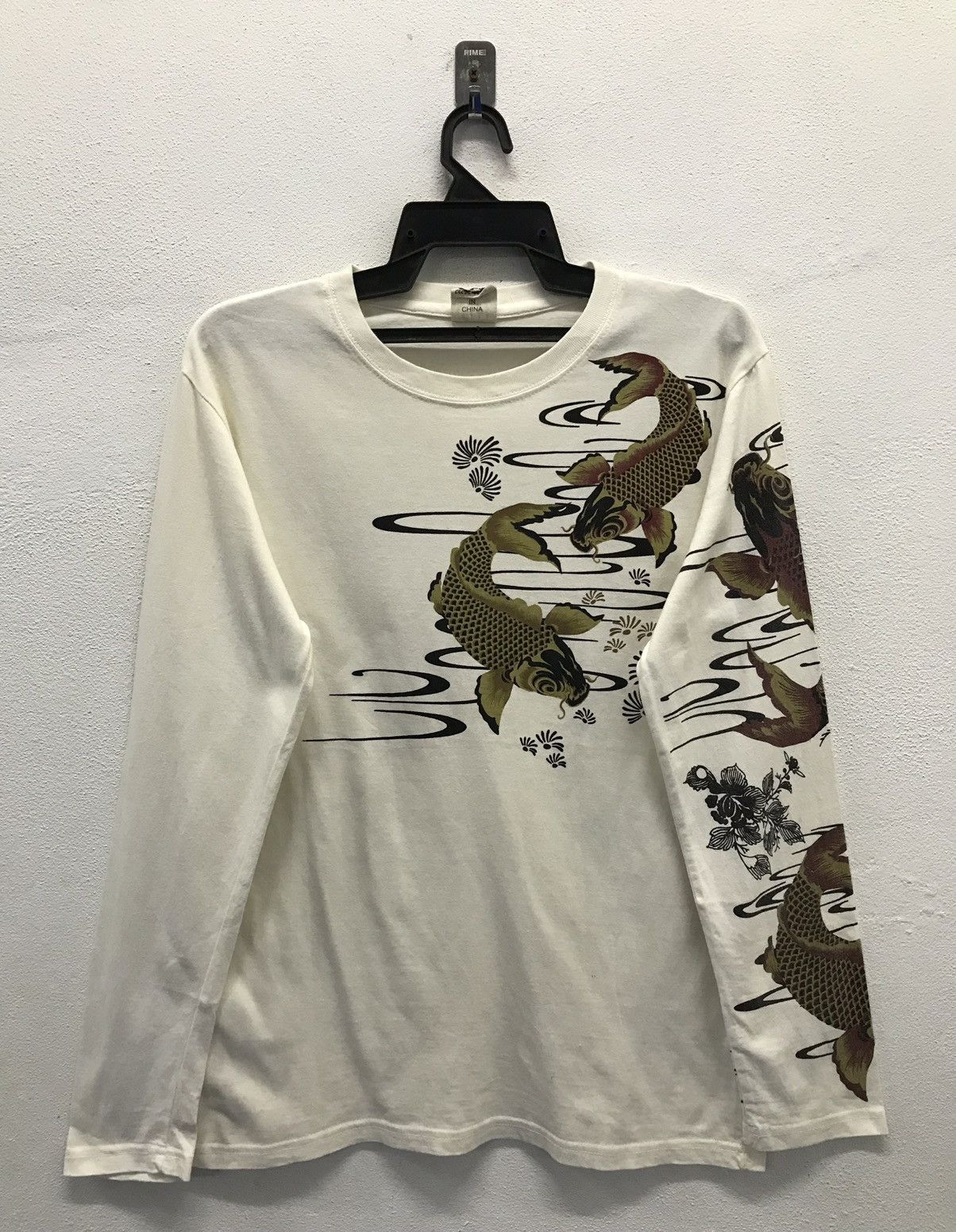 Japanese Brand × Vintage Vintage Fish Koi Sukajan Long Sleeve Shirt Size US M / EU 48-50 / 2 - 2 Thumbnail