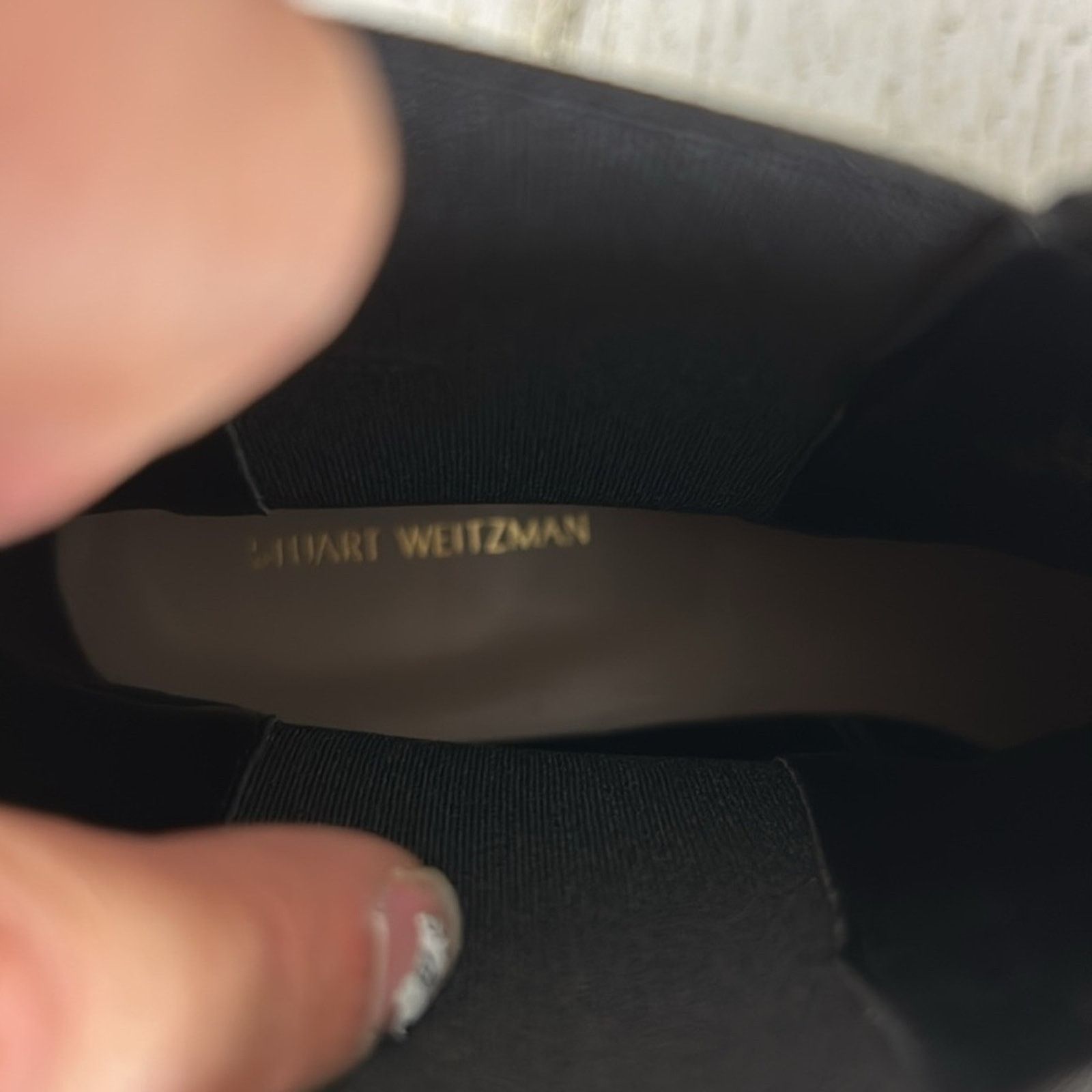 Stuart Weitzman Stuart Weitzman Henley womens 9B Black Suede Ankle Boots Size US 9 / IT 39 - 3 Thumbnail