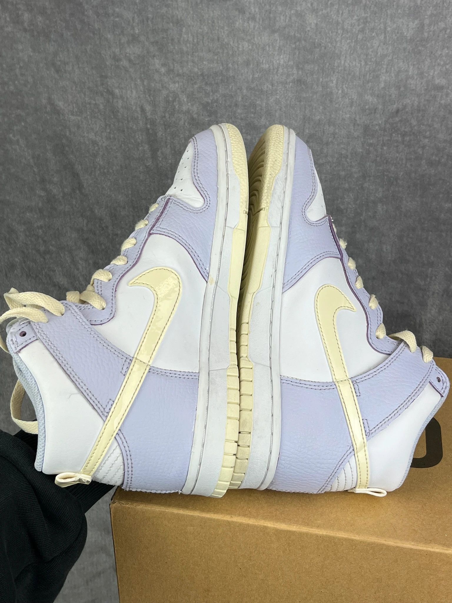 Nike Nike Dunk High pastel blue cream vintage sneakers Size US 5 / EU 37 - 8 Thumbnail
