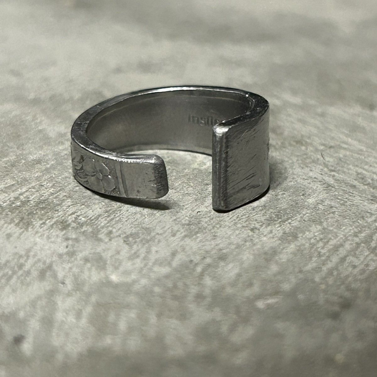 Vintage Y2K Flower Custom Silver Ring Size ONE SIZE - 4 Thumbnail
