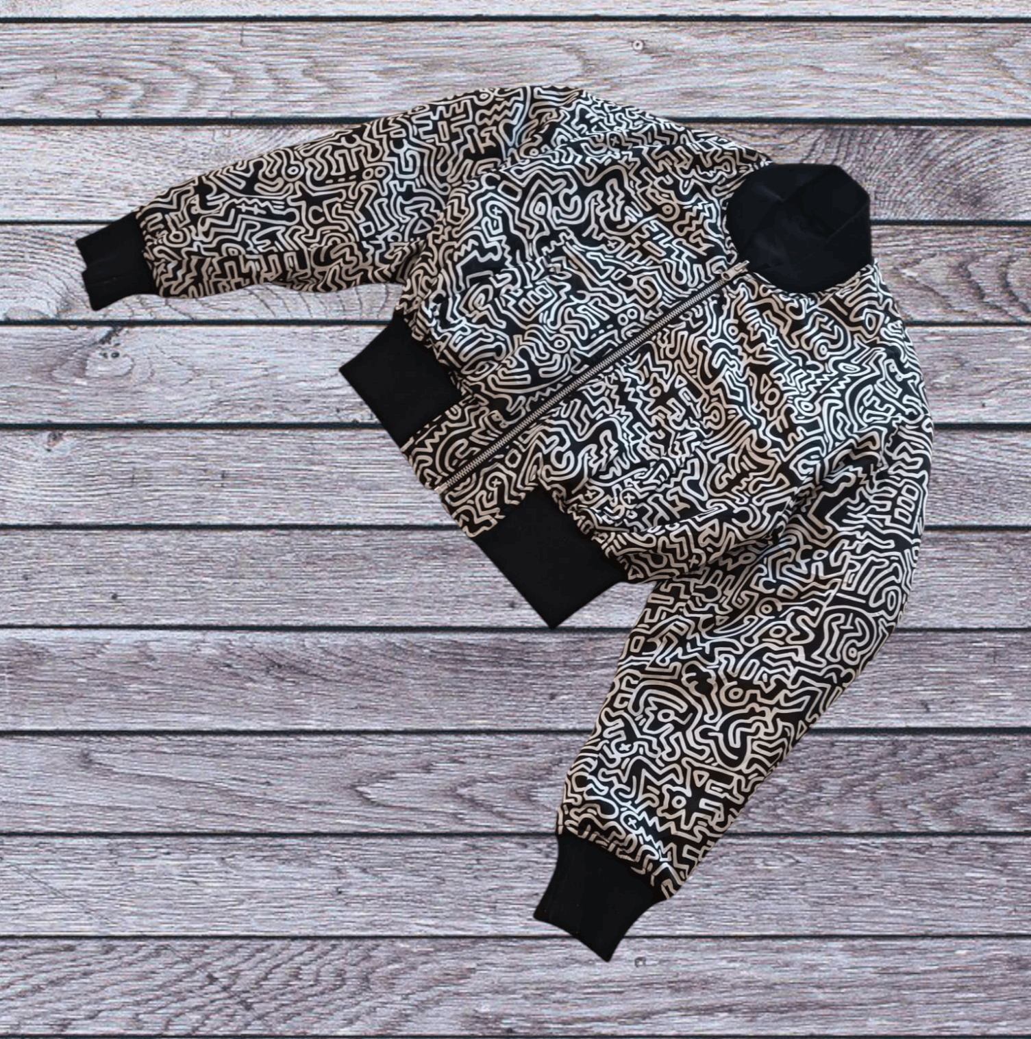 Japanese Brand × Keith Haring BOMBER JACKET KEITH HARING X SLY CROP TOP Size ONE SIZE - 4 Thumbnail