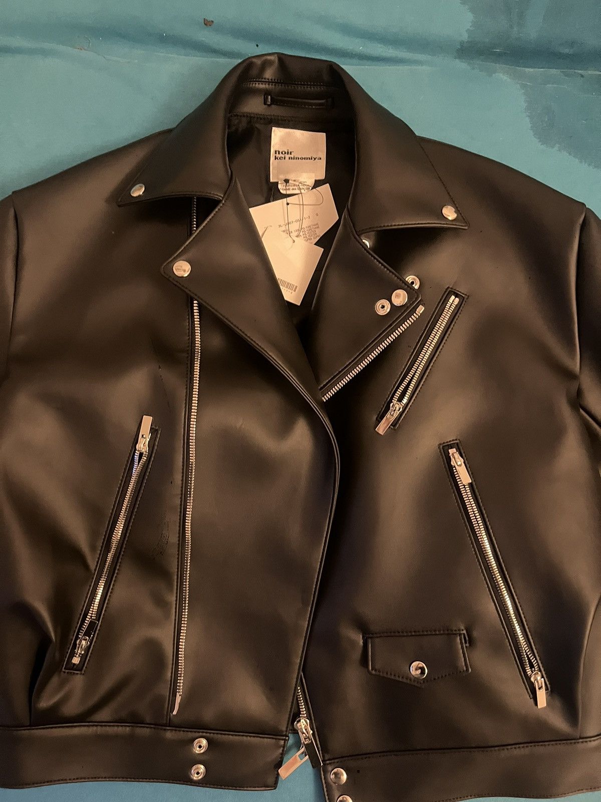 Comme des Garcons × Noir Kei Ninomiya COMME DES GARCONS X NOIR KEI NINOMIYA LEATHER BOMBER JACKET Size US S / EU 44-46 / 1 - 5 Thumbnail