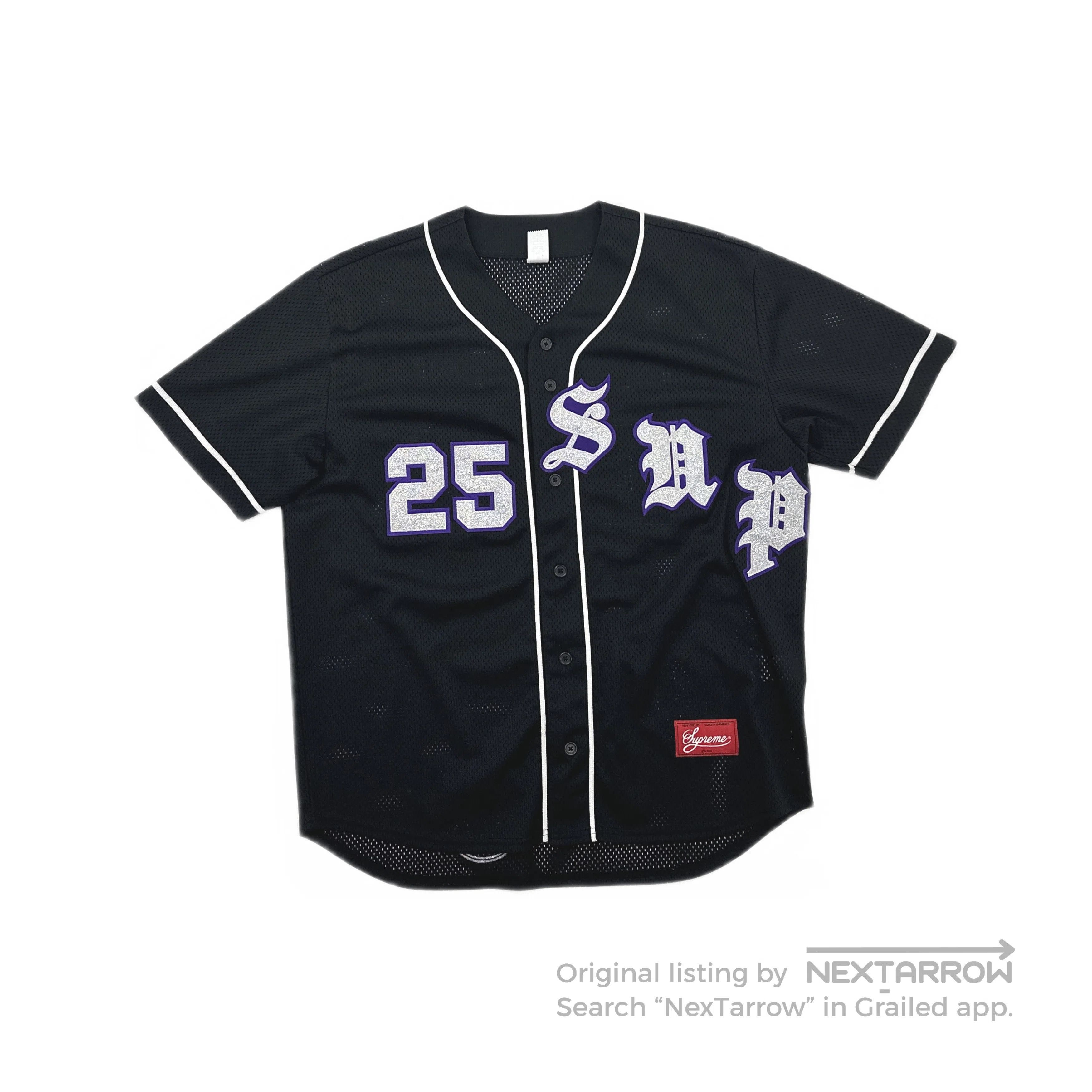 Supreme Supreme Chosen One Baseball Jersey Black size Medium | Grailed