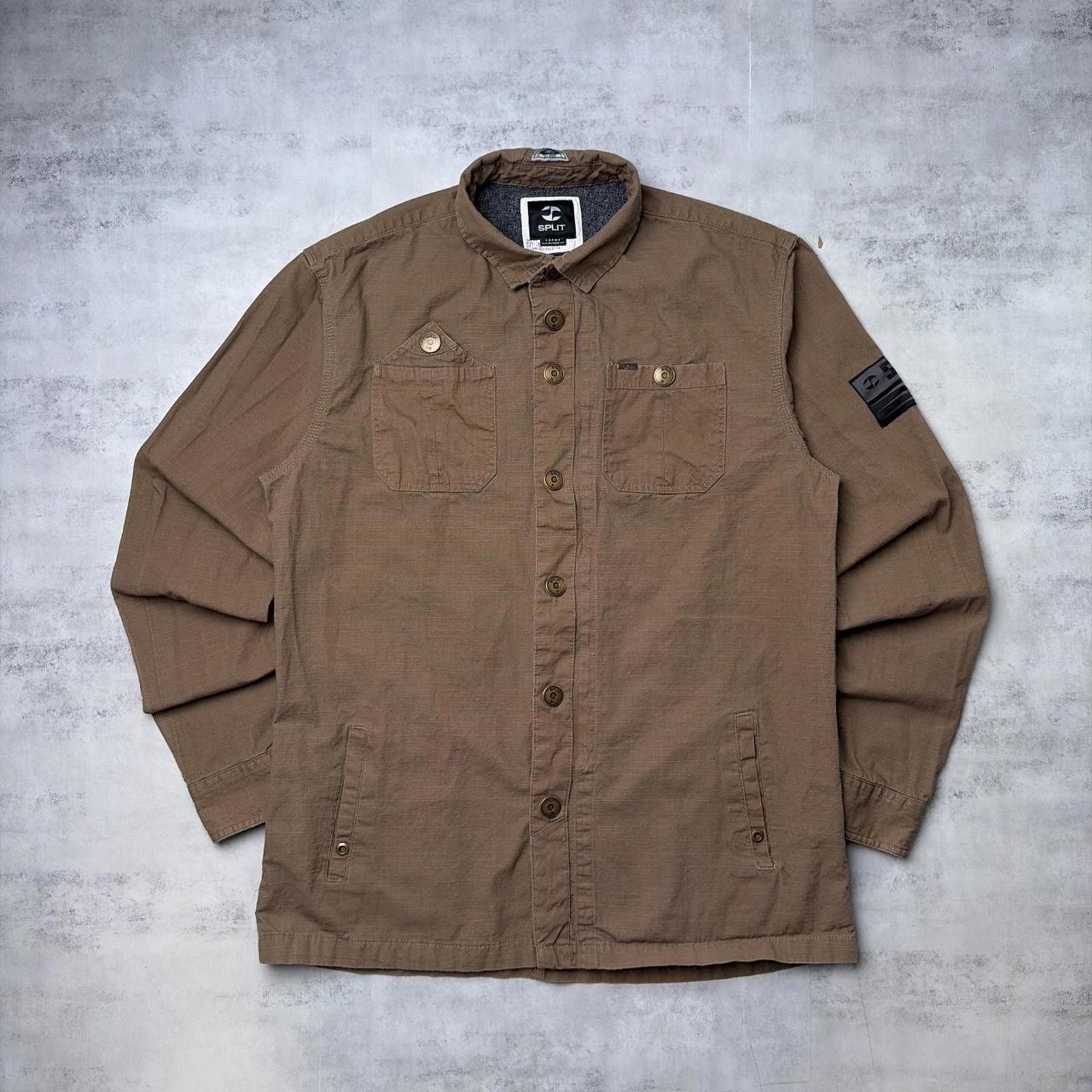 Billabong Y2K Brown Split Surfwear Grunge Lightweight Bomber Jacket Size US L / EU 52-54 / 3 - 1 Thumbnail