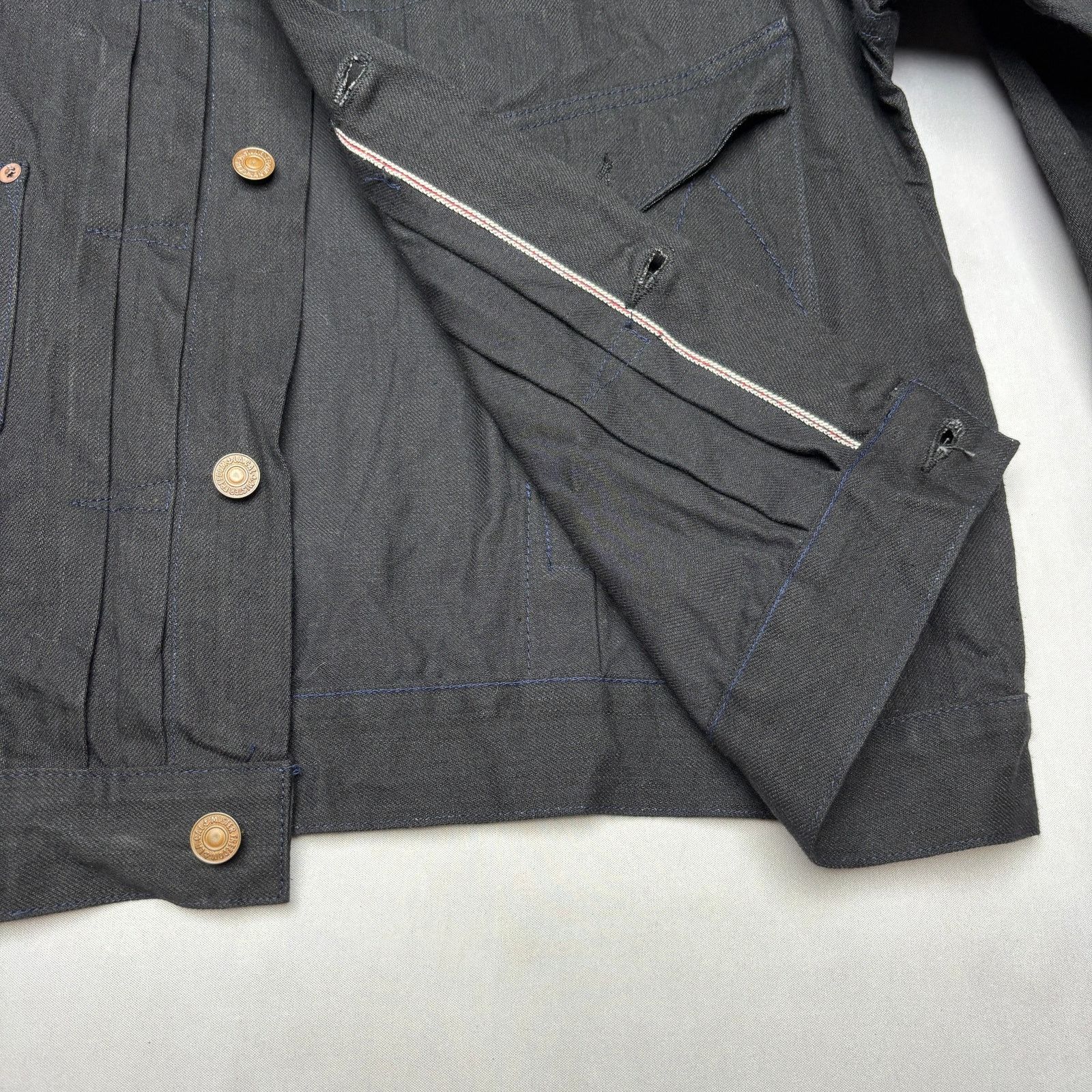 Mister Freedom × Sugar Cane Mister Freedom Sugar Cane Ranch Blouse Black Denim Jacket 44 Size US L / EU 52-54 / 3 - 9 Thumbnail