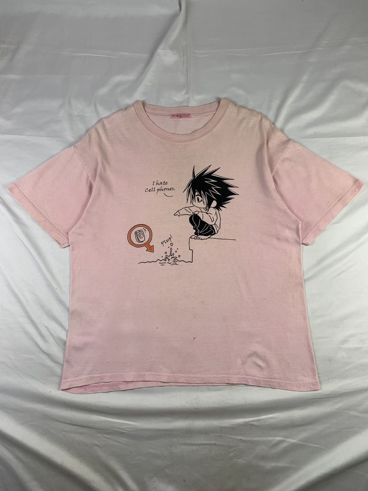Anime 2000s Death Note Anime "L" Pink Chibby Graphic Tee Size US L / EU 52-54 / 3 - 1 Thumbnail