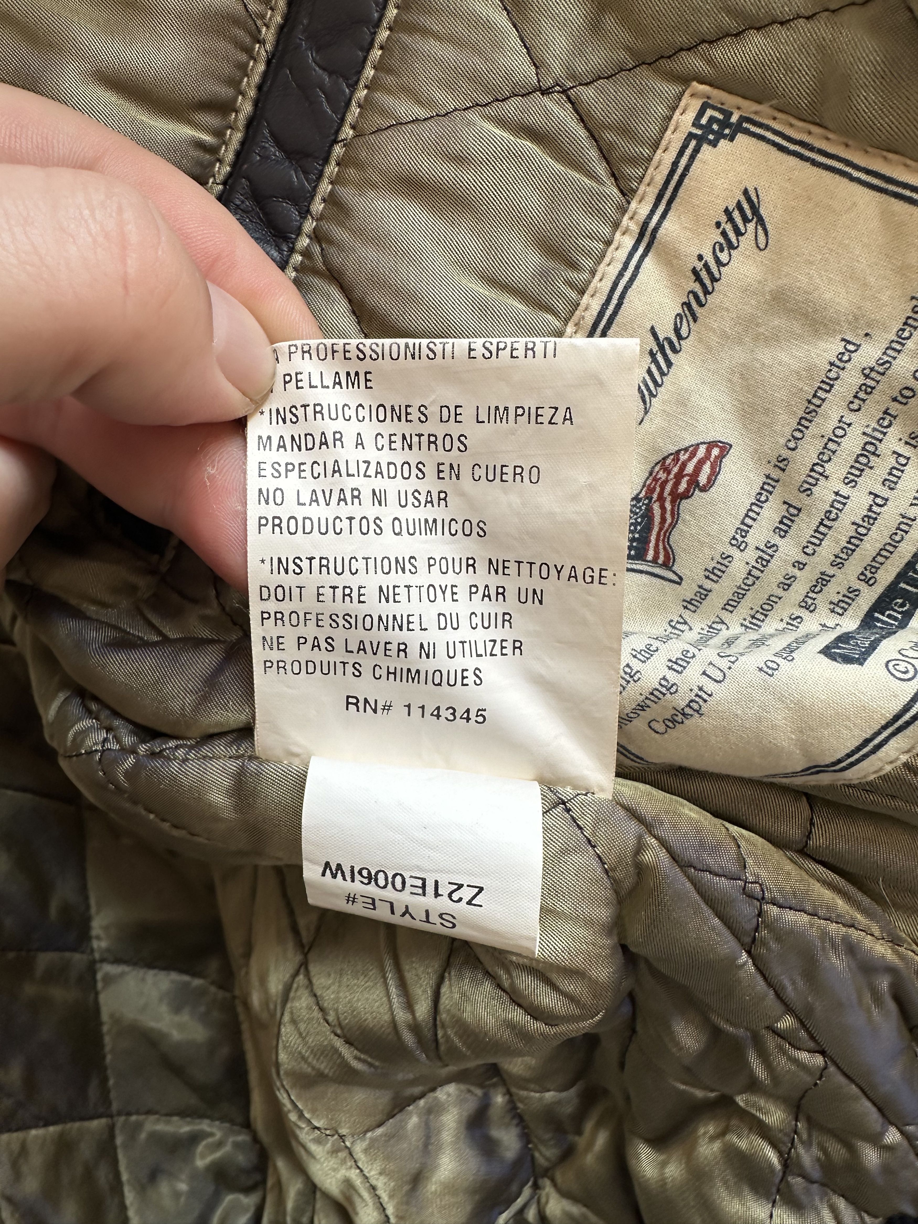 Cockpit USA special edition leather award jacket Size US L / EU 52-54 / 3 - 12 Thumbnail