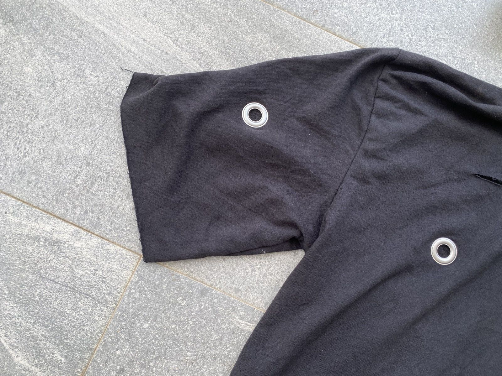 Japanese Brand World Wide Love Oversized Distressed Ring Cropped Hoodie Size US XXL / EU 58 / 5 - 6 Thumbnail