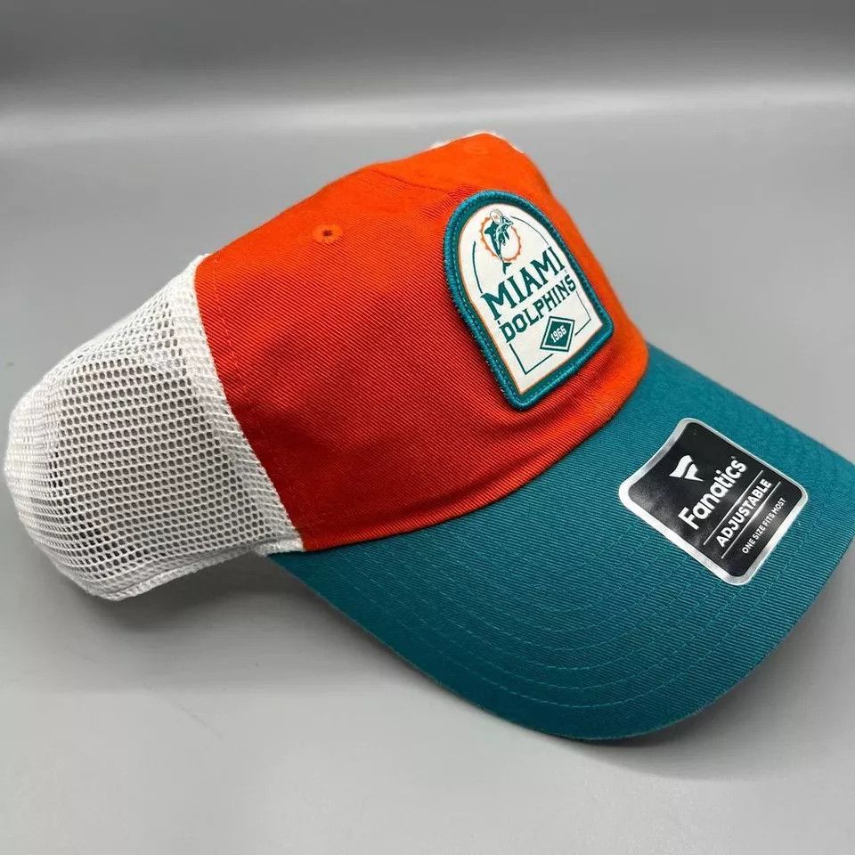 Other Miami Dolphins Trucker Hat Men Fanatics NFL Snap Back Cap Size ONE SIZE - 3 Thumbnail