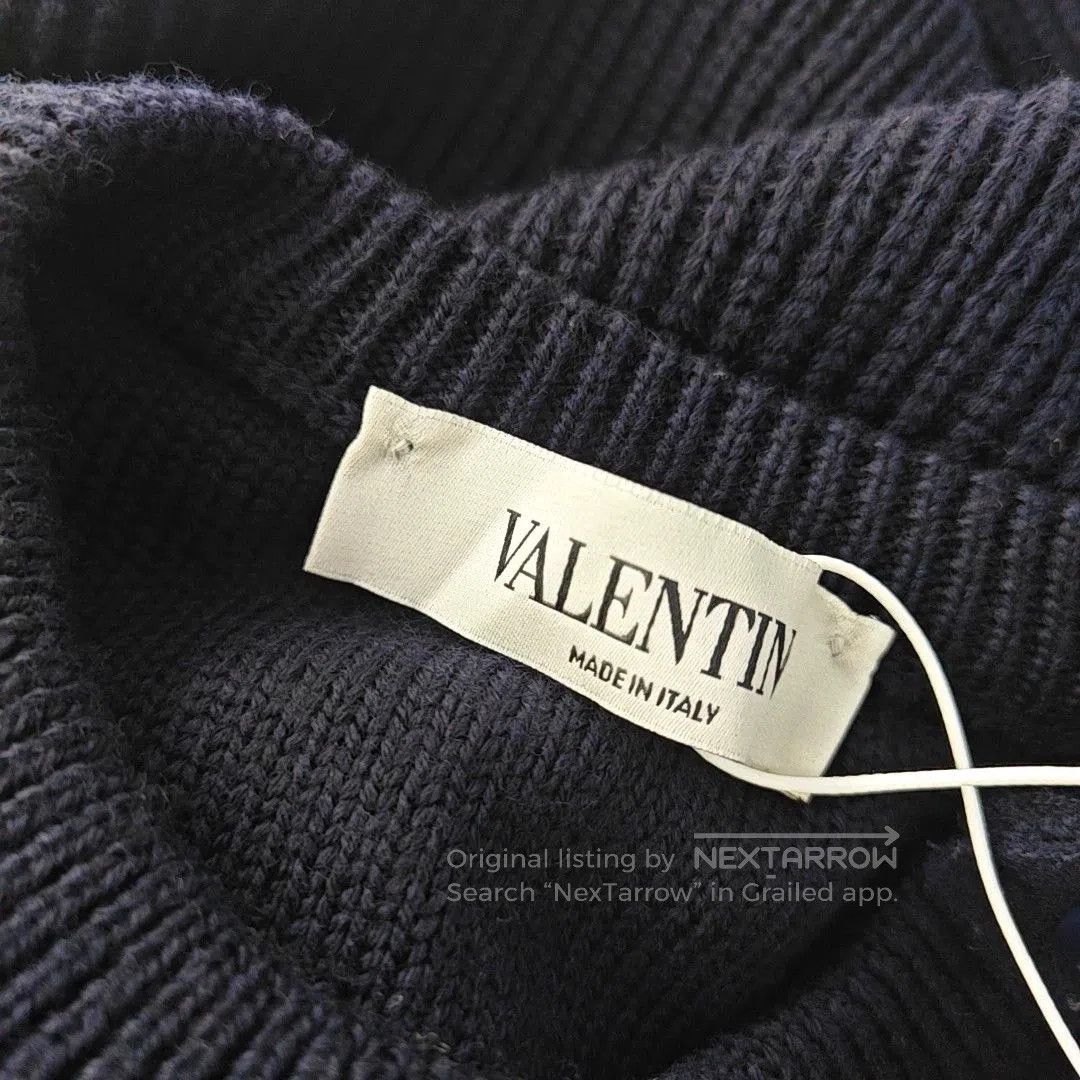 Valentino Valentino Dark Blue Wool Pullover. Size S / US 4 / IT 40 - 5 Thumbnail
