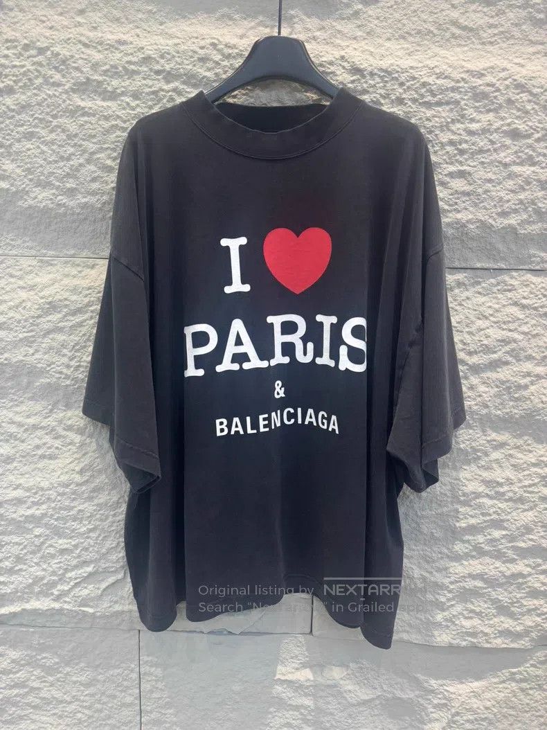Balenciaga Balenciaga Logo Letter Print Casual Round Neck Short Sleev Size US XXL / EU 58 / 5 - 1 Thumbnail