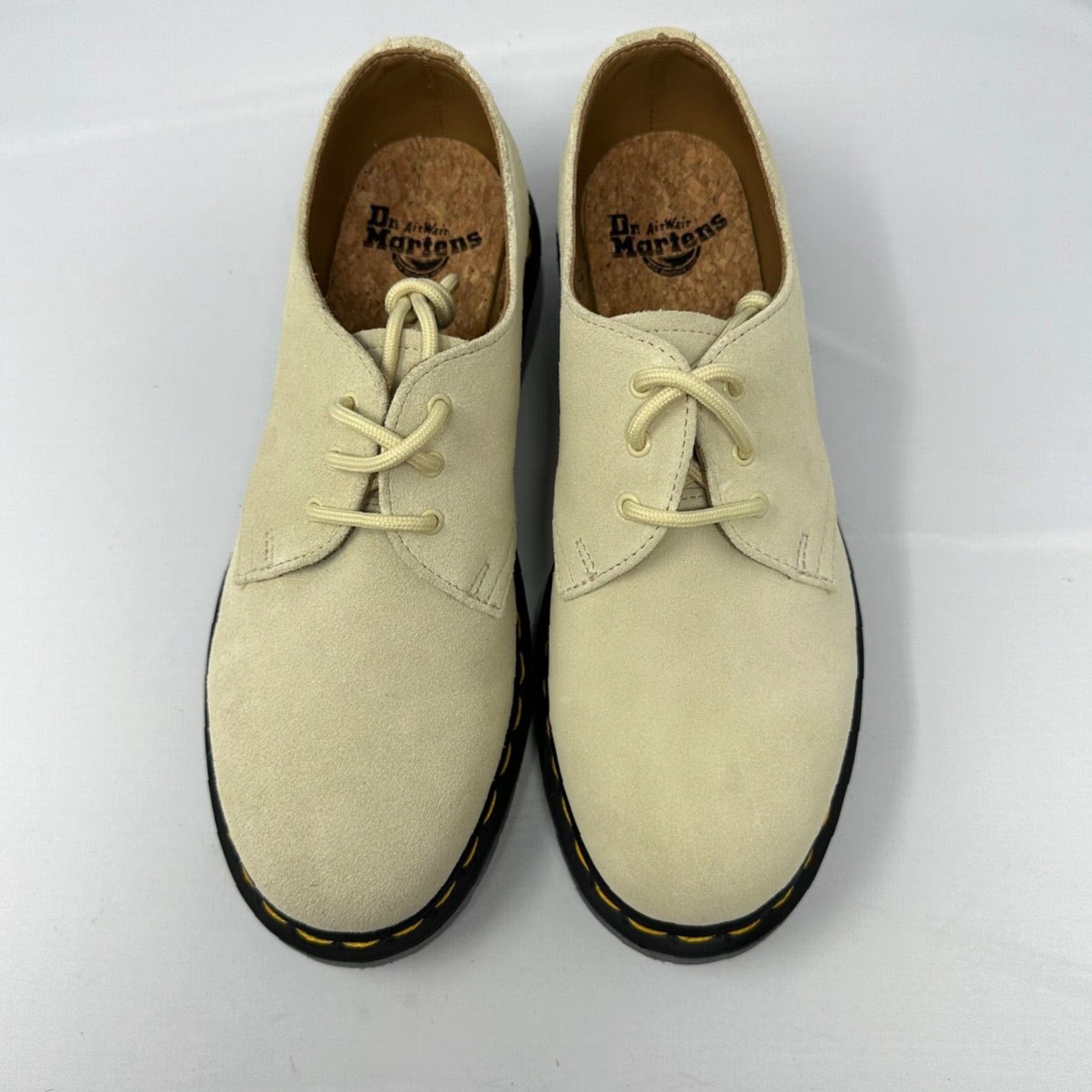 Dr. Martens Dr Martens 1461 Iced Mens 8 Low Top Oxford Shoes Ivory Toile Cream E.H. Suede Size US M / EU 48-50 / 2 - 4 Thumbnail