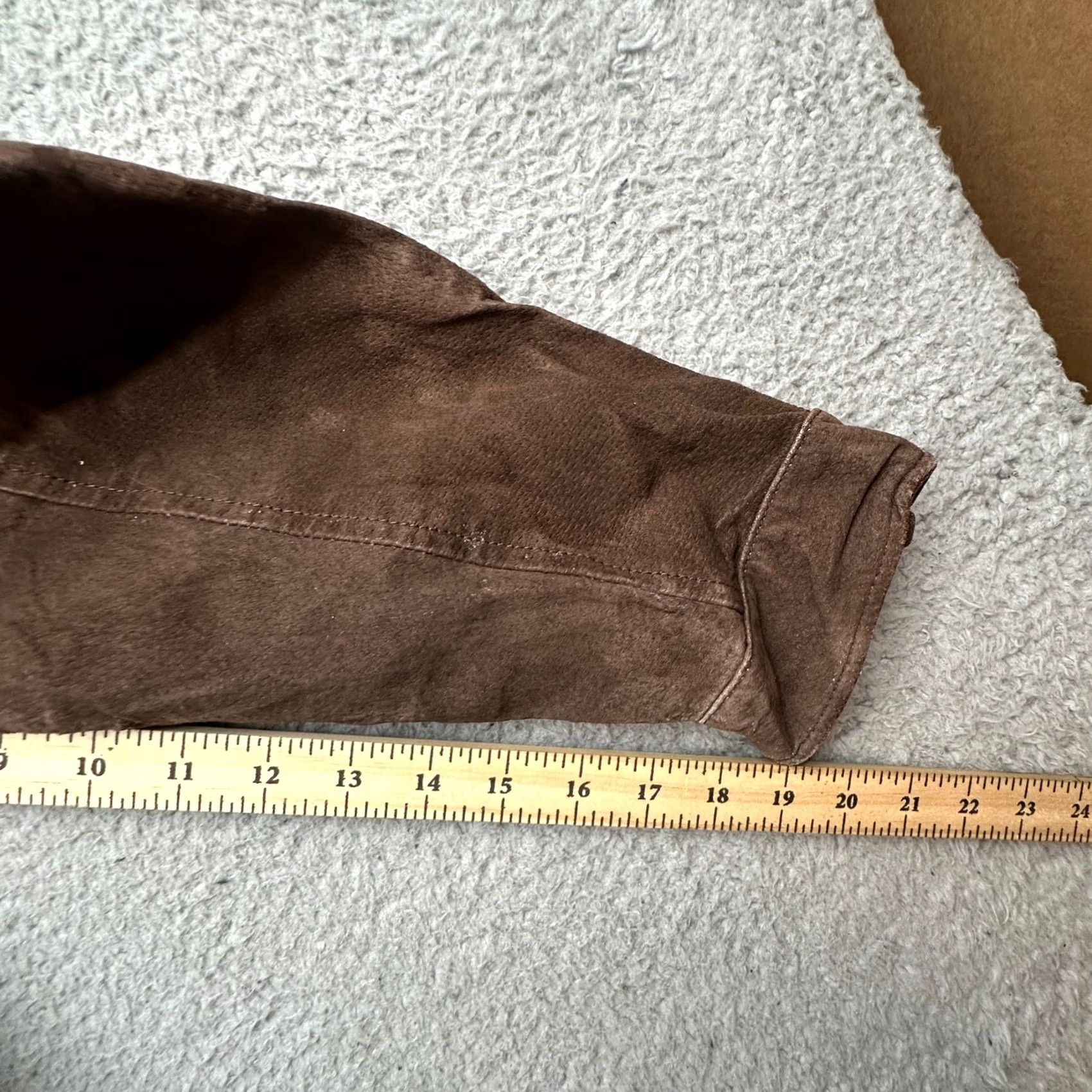 Vintage VINTAGE Boston Harbour Brown Suede Leather Jacket Mens Small Full Zip Bomber Jacket Size US S / EU 44-46 / 1 - 6 Thumbnail