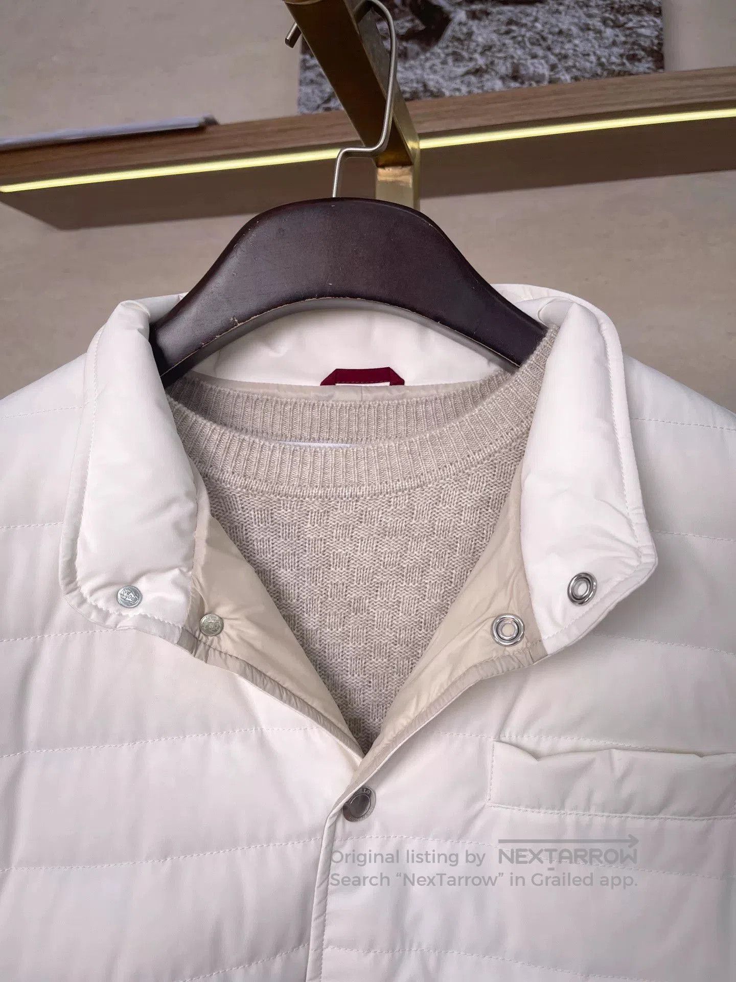 Brunello Cucinelli Brunello Cucinelli White Down Vest. Size US S / EU 44-46 / 1 - 4 Thumbnail