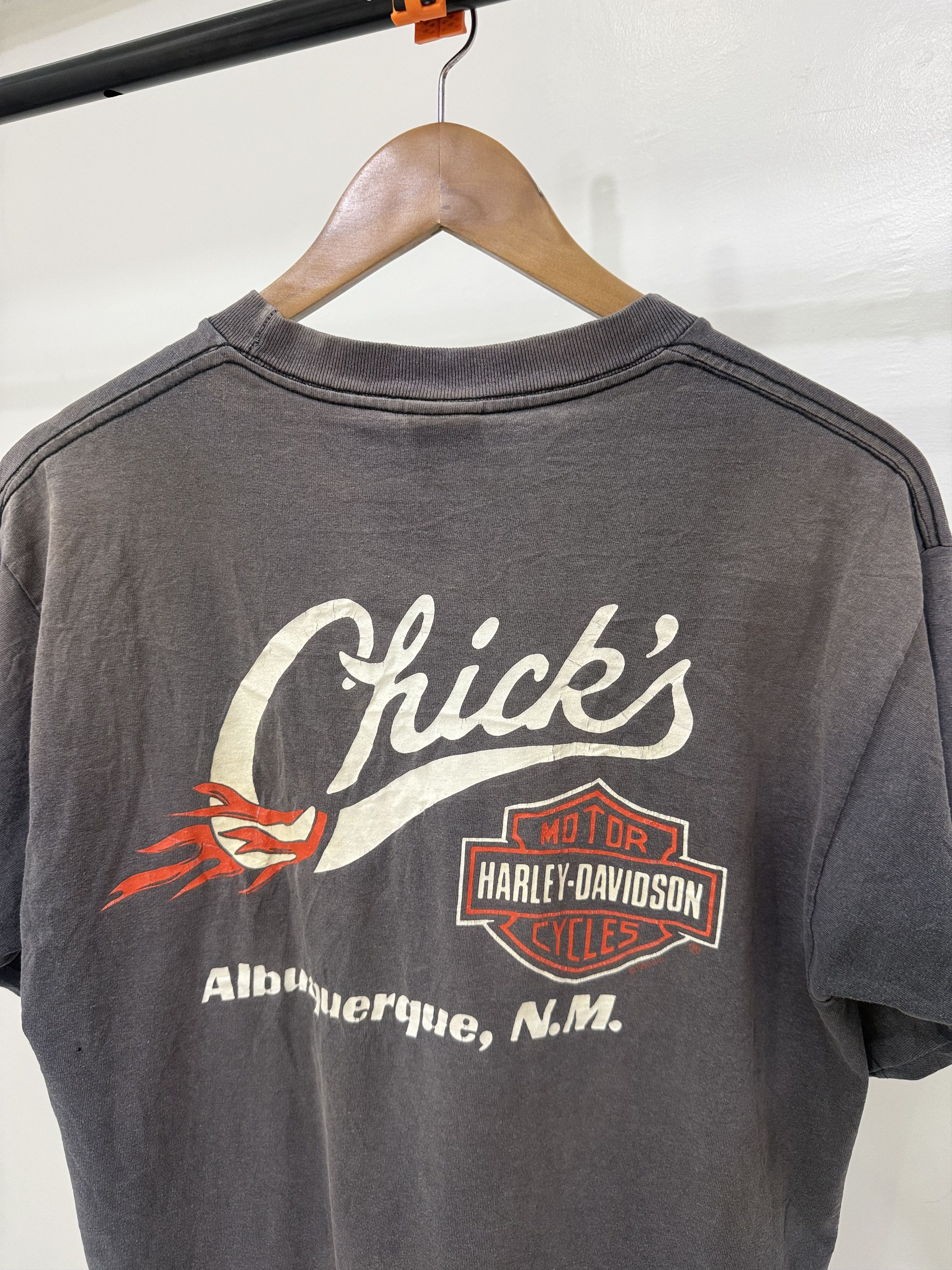 Vintage Harley Davidson Vintage Thrashed Faded Shirt WWE Sturgis Size US L / EU 52-54 / 3 - 5 Thumbnail