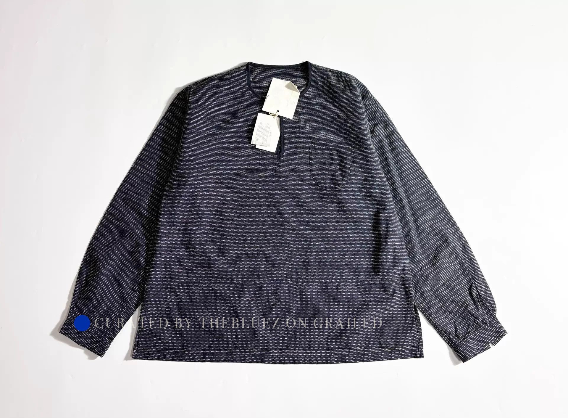 Visvim Chic Black Sashiko Tunic Shirt Size US M / EU 48-50 / 2 - 1 Thumbnail