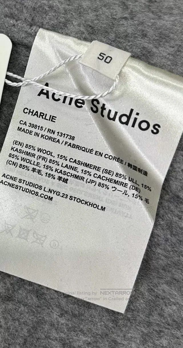 Acne Studios Acne Studios Gray Wool Overcoat Size US M / EU 48-50 / 2 - 5 Thumbnail