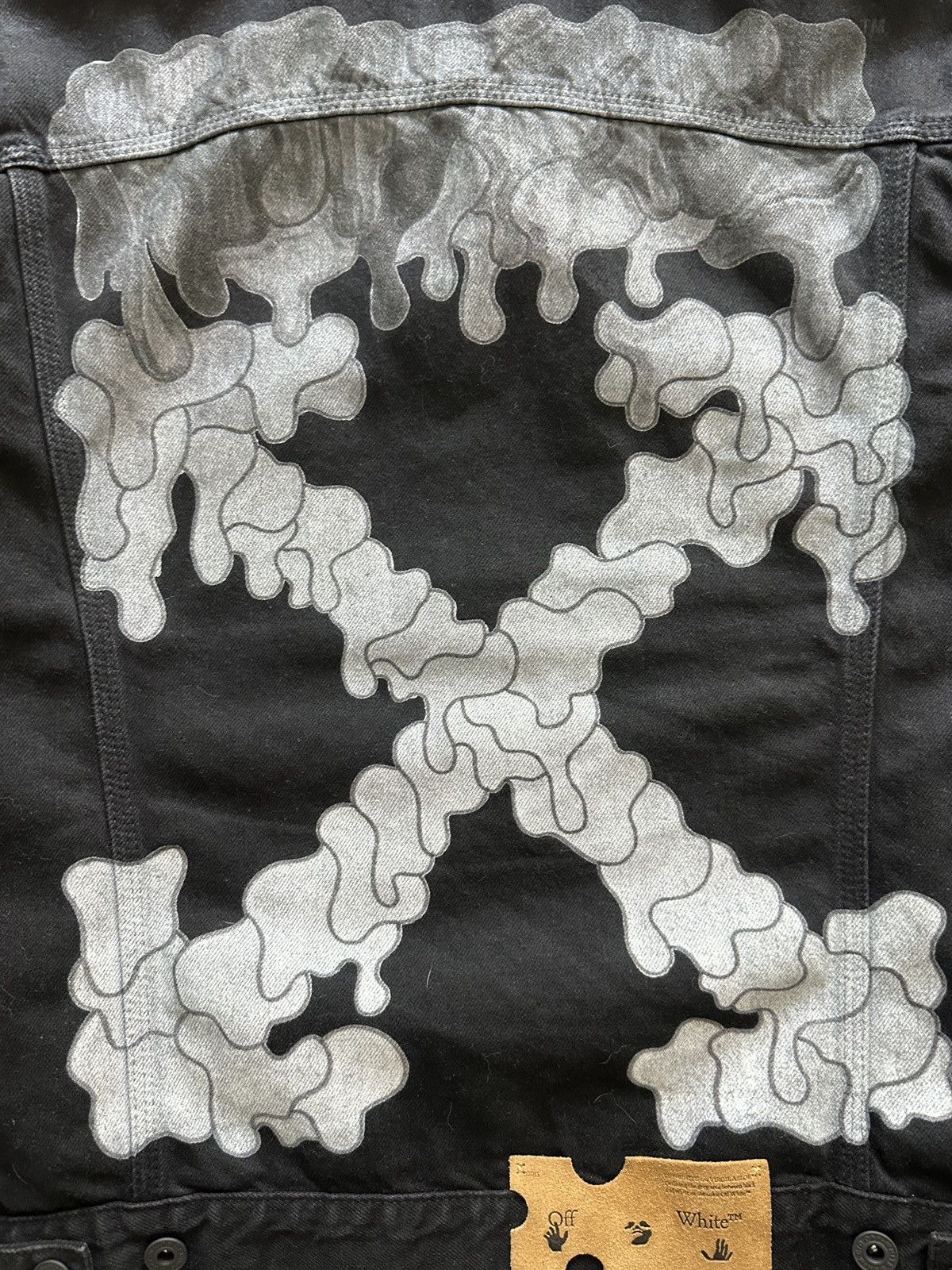 Off-White Off-White Marker Slim Denim Jacket Black Size US L / EU 52-54 / 3 - 8 Thumbnail