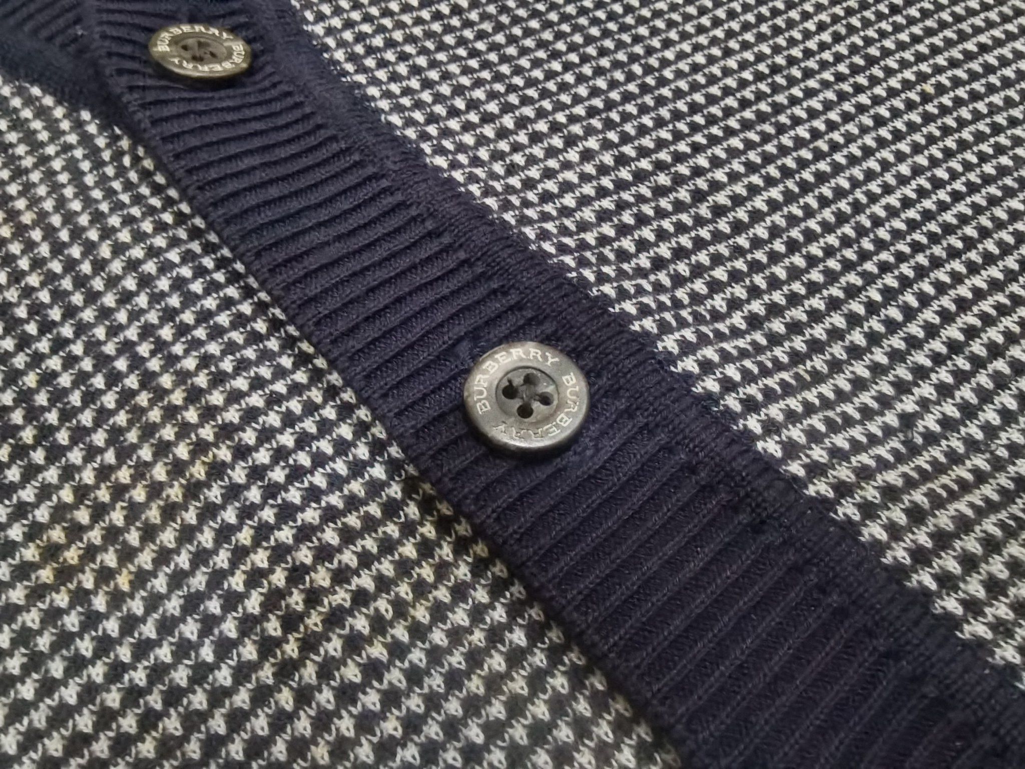 Burberry BURBERRY GOLF cardigan unisex M 7218 Size 36R - 9 Thumbnail