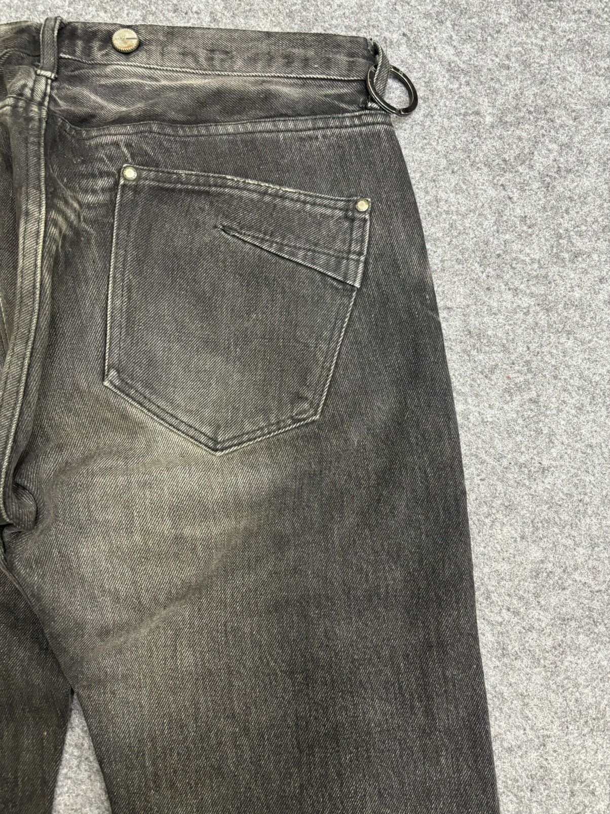Designer 💥Archival💥H.N.B.M Sick Designer Curve Suspender Jeans F500 Size US 34 / EU 50 - 11 Thumbnail