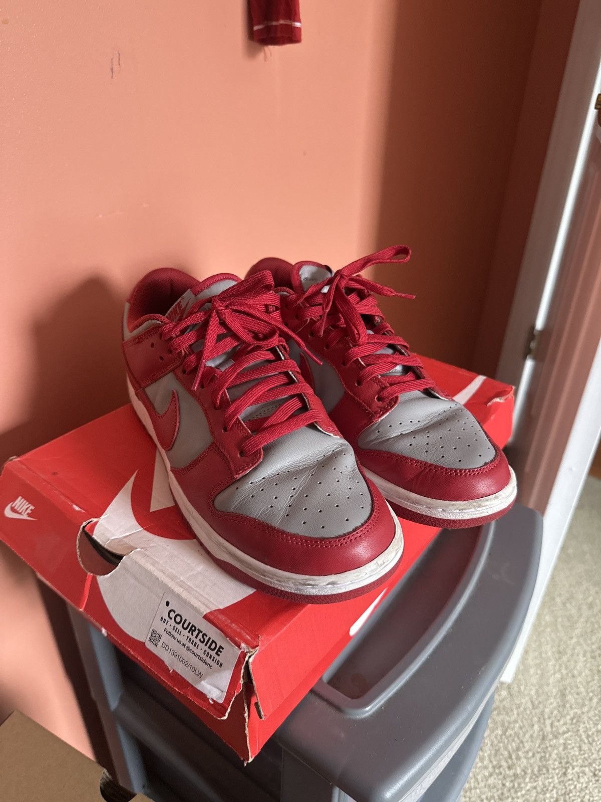 Nike × Vintage Nike Dunk Low “VRST Red” Size US 10 / EU 43 - 2 Thumbnail