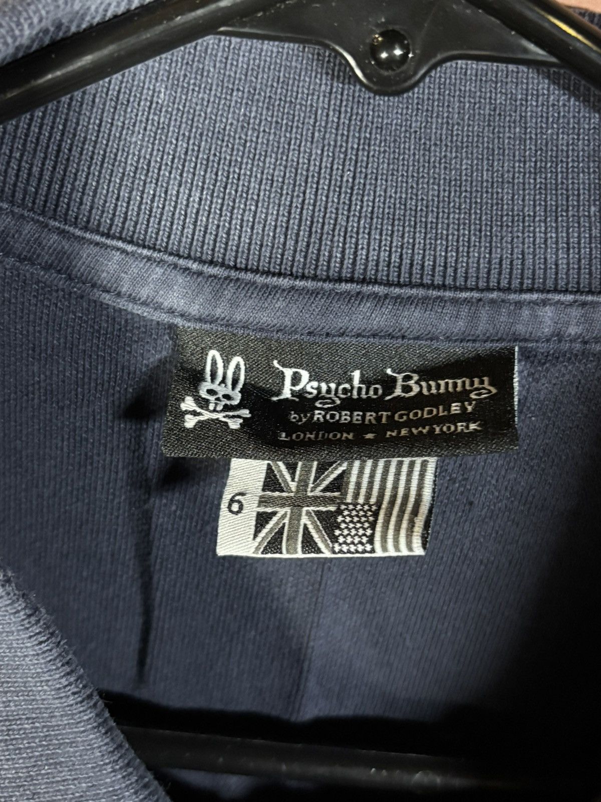 Psycho Bunny Psycho Bunny Dark Blue Polo Embroidered Robert Godley Size 6 Size US L / EU 52-54 / 3 - 4 Thumbnail