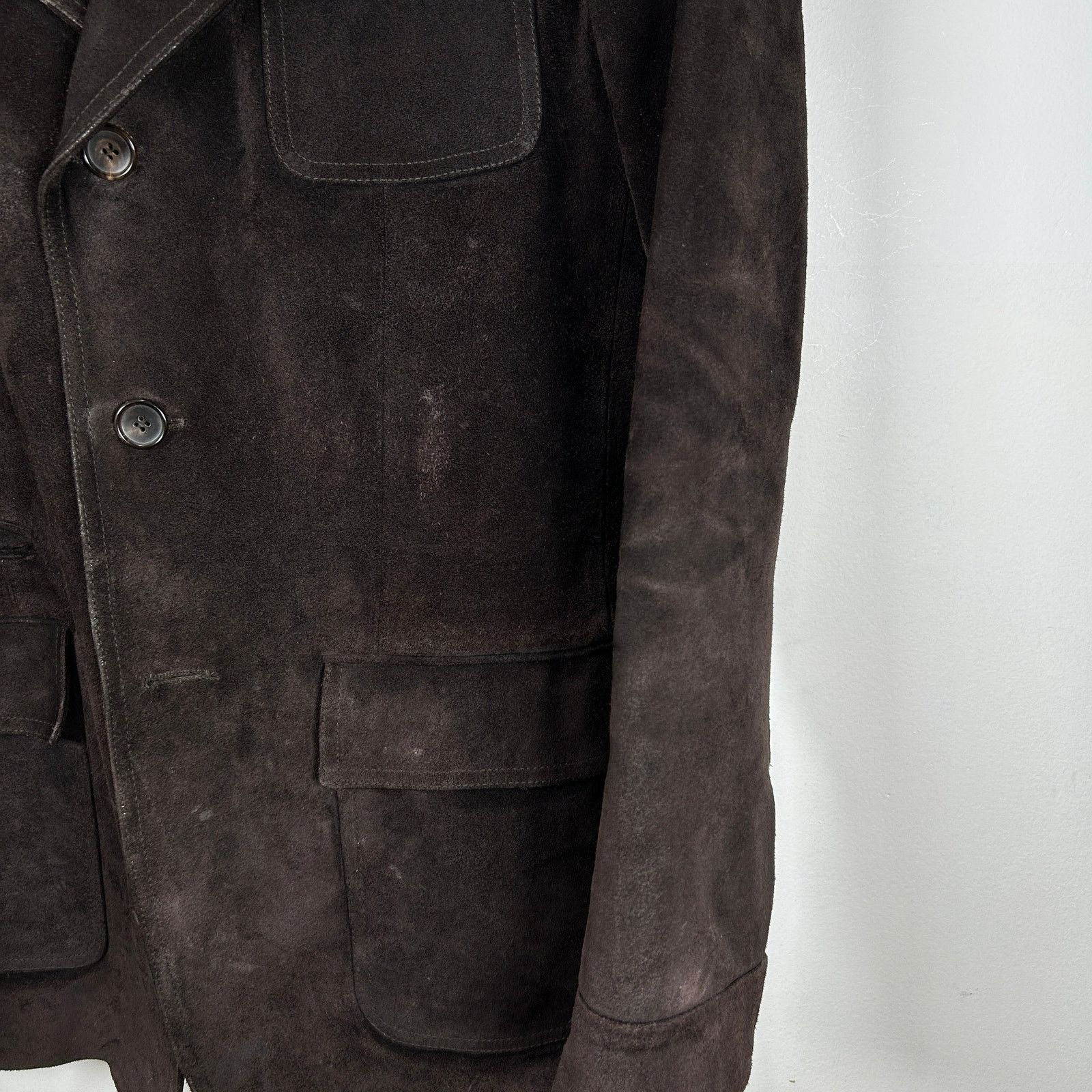 Gucci Gucci Brown Suede Leather Over Coat Size 50it Size US M / EU 48-50 / 2 - 6 Thumbnail