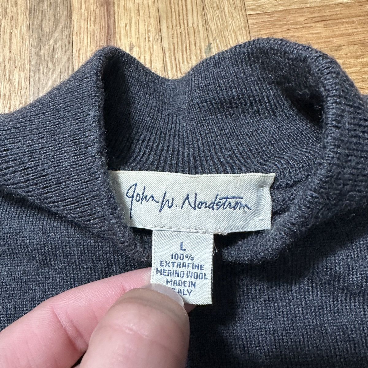 Nordstrom Vintage John W Nordstrom Merino wool mock neck sweater Size US L / EU 52-54 / 3 - 4 Thumbnail