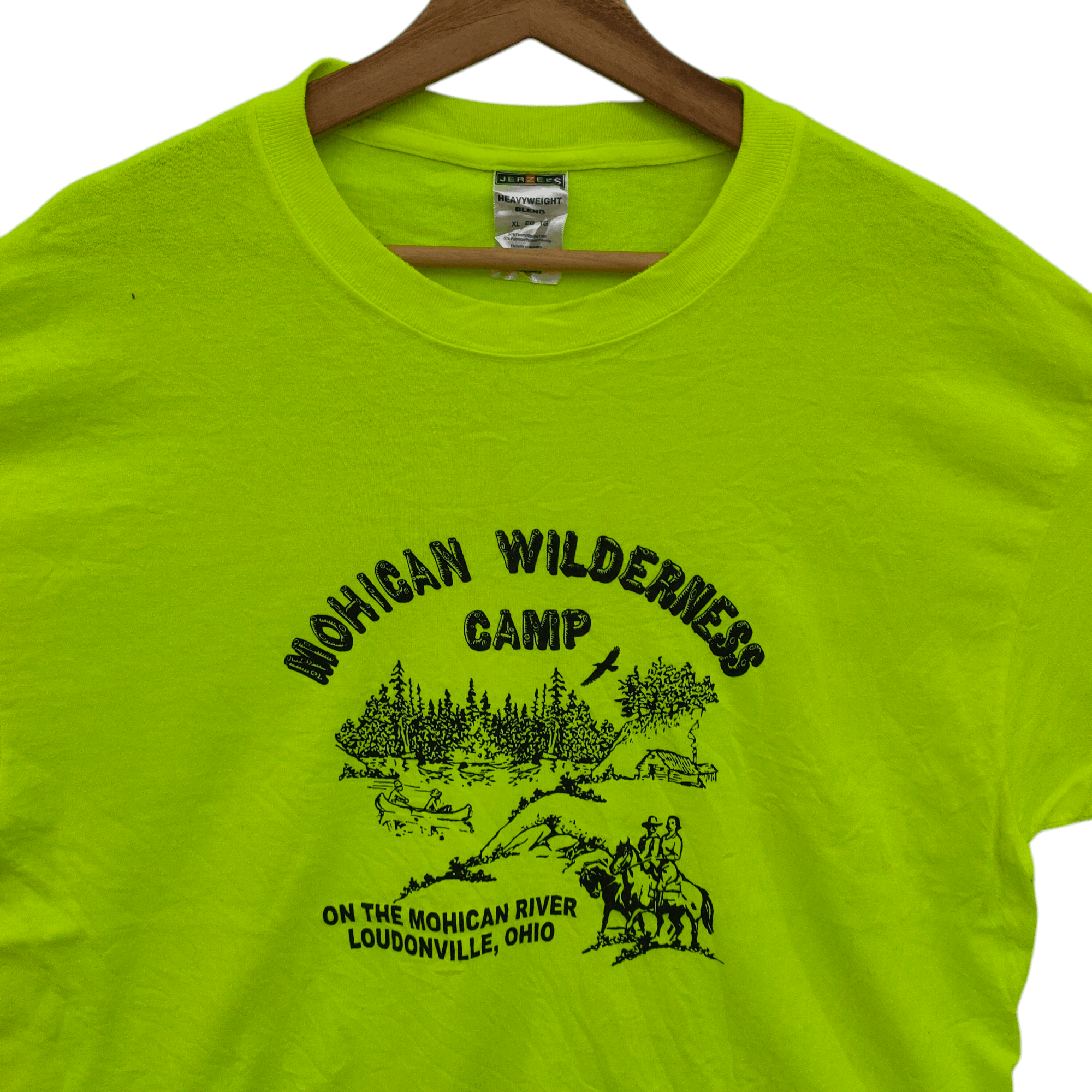 Jerzees × Vintage Mohican Wilderness Camp Tshirt Size US XL / EU 56 / 4 - 3 Thumbnail