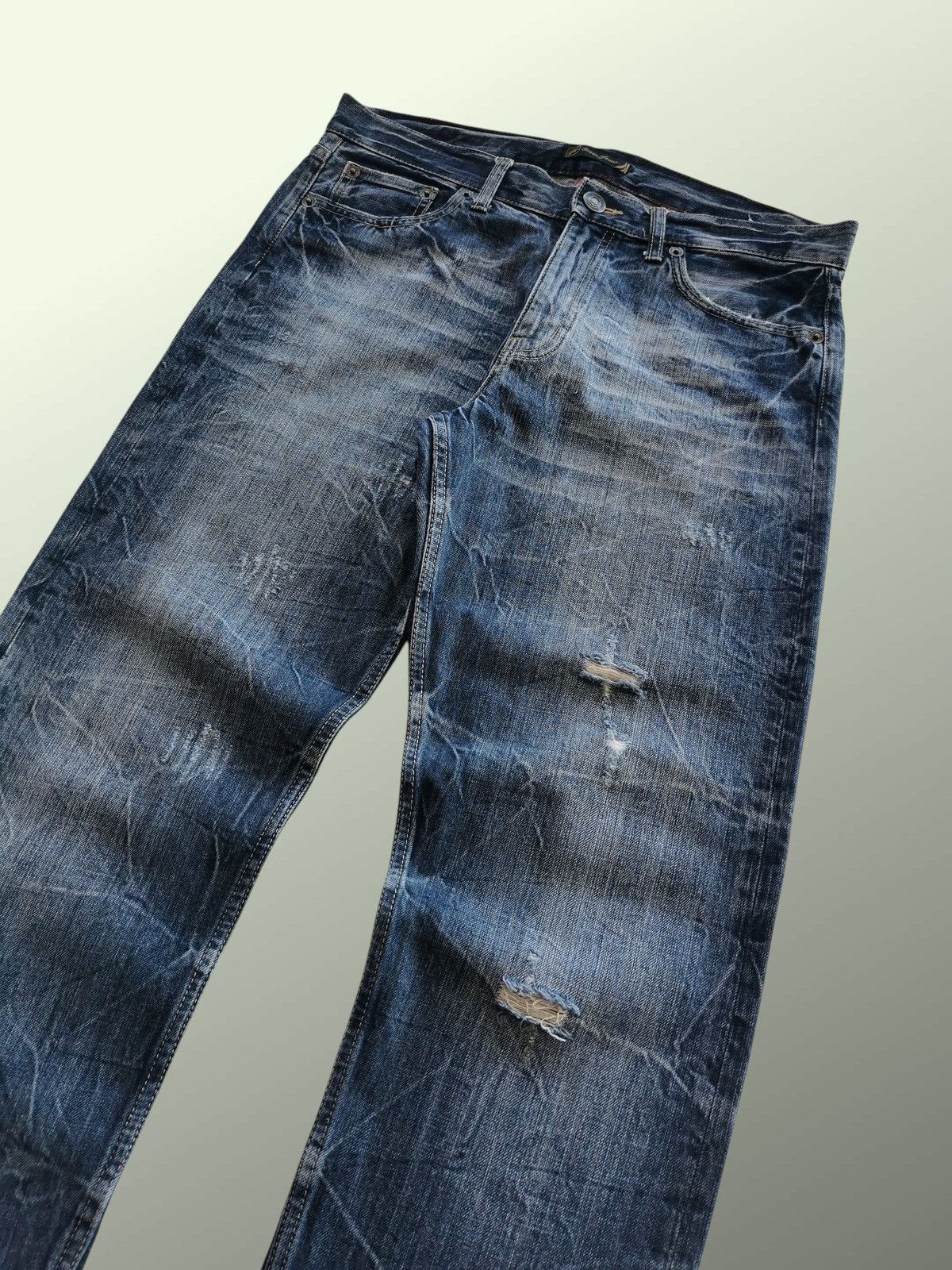 Japanese Brand Oririns Spirits Flare Denim Jeans Size US 33 - 6 Thumbnail