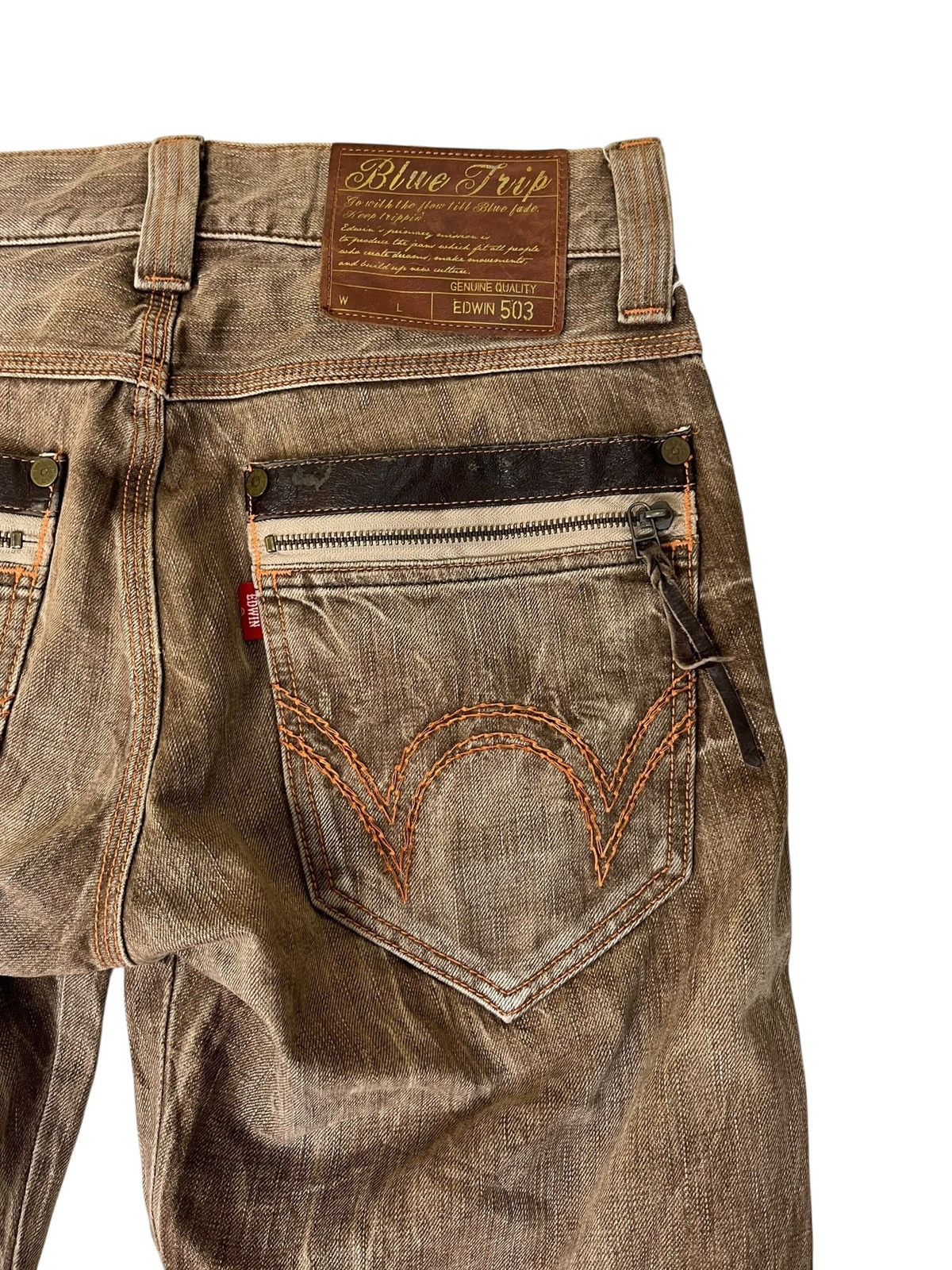 Edwin Edwin Stone Wash Denim Jeans Size US 32 / EU 48 - 10 Thumbnail